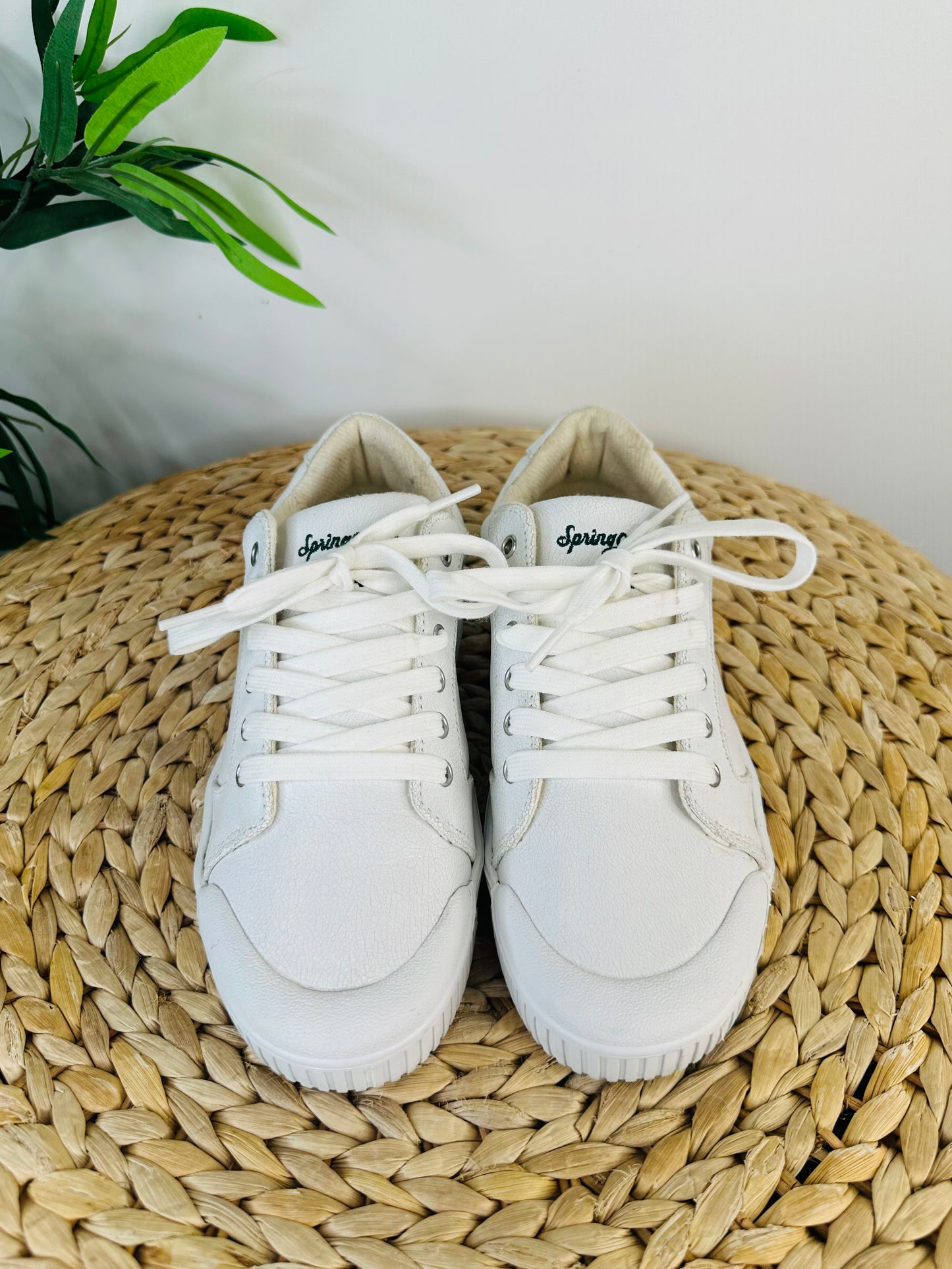 Leather Trainers - Size 38