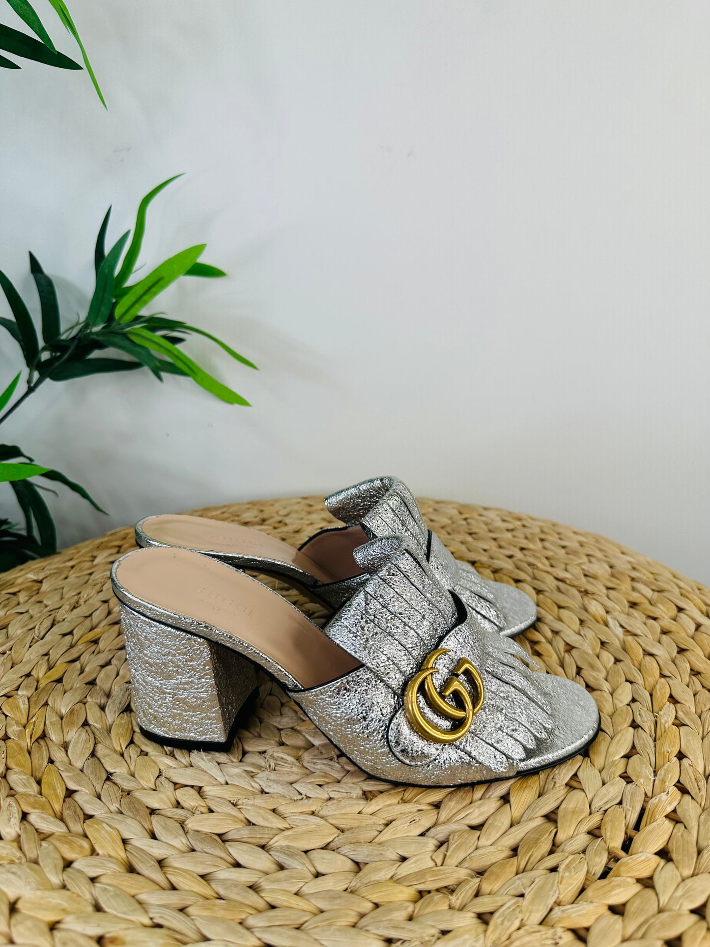 Marmont Fringed Mules - Size 37.5