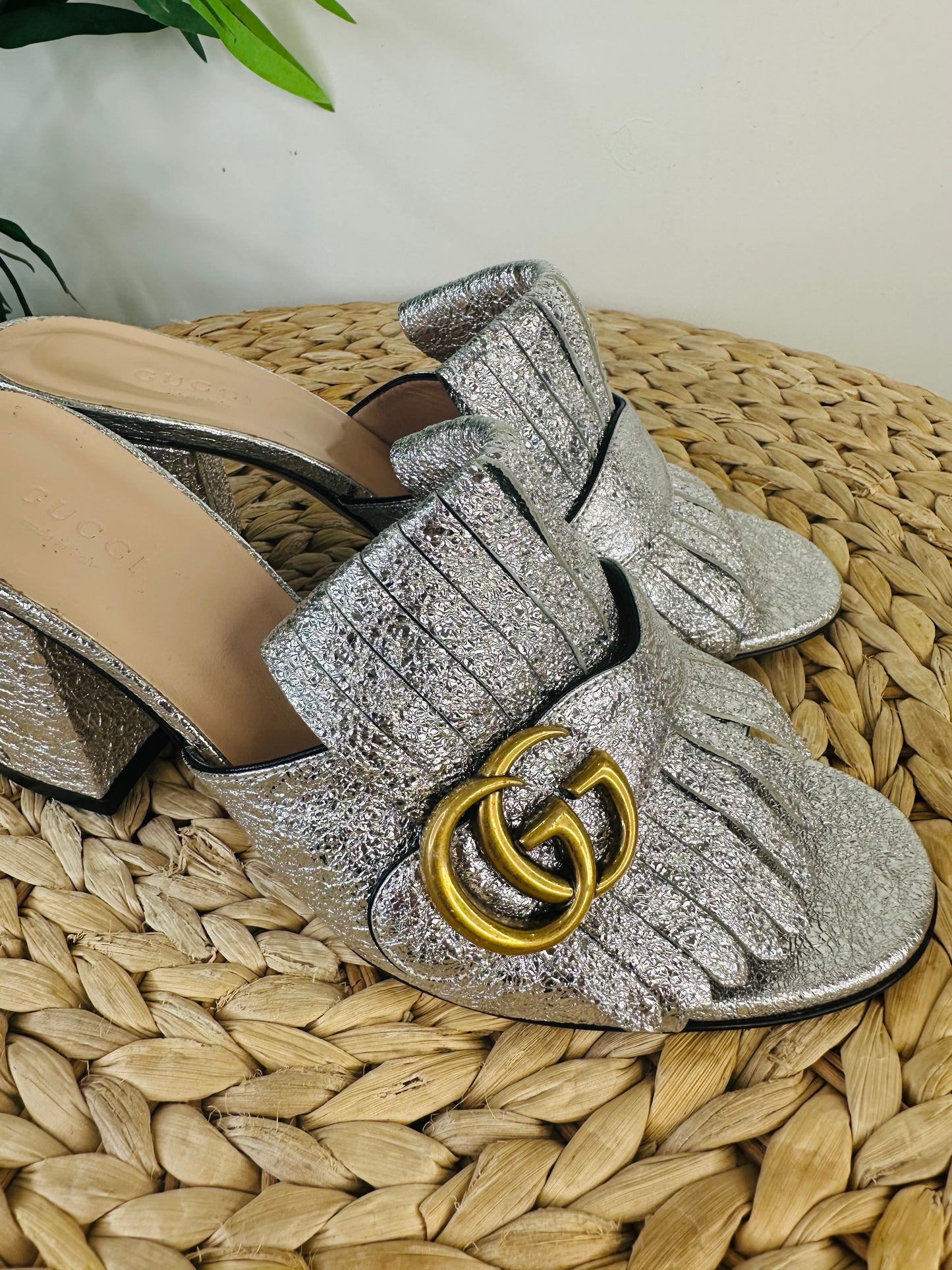 Marmont Fringed Mules - Size 37.5
