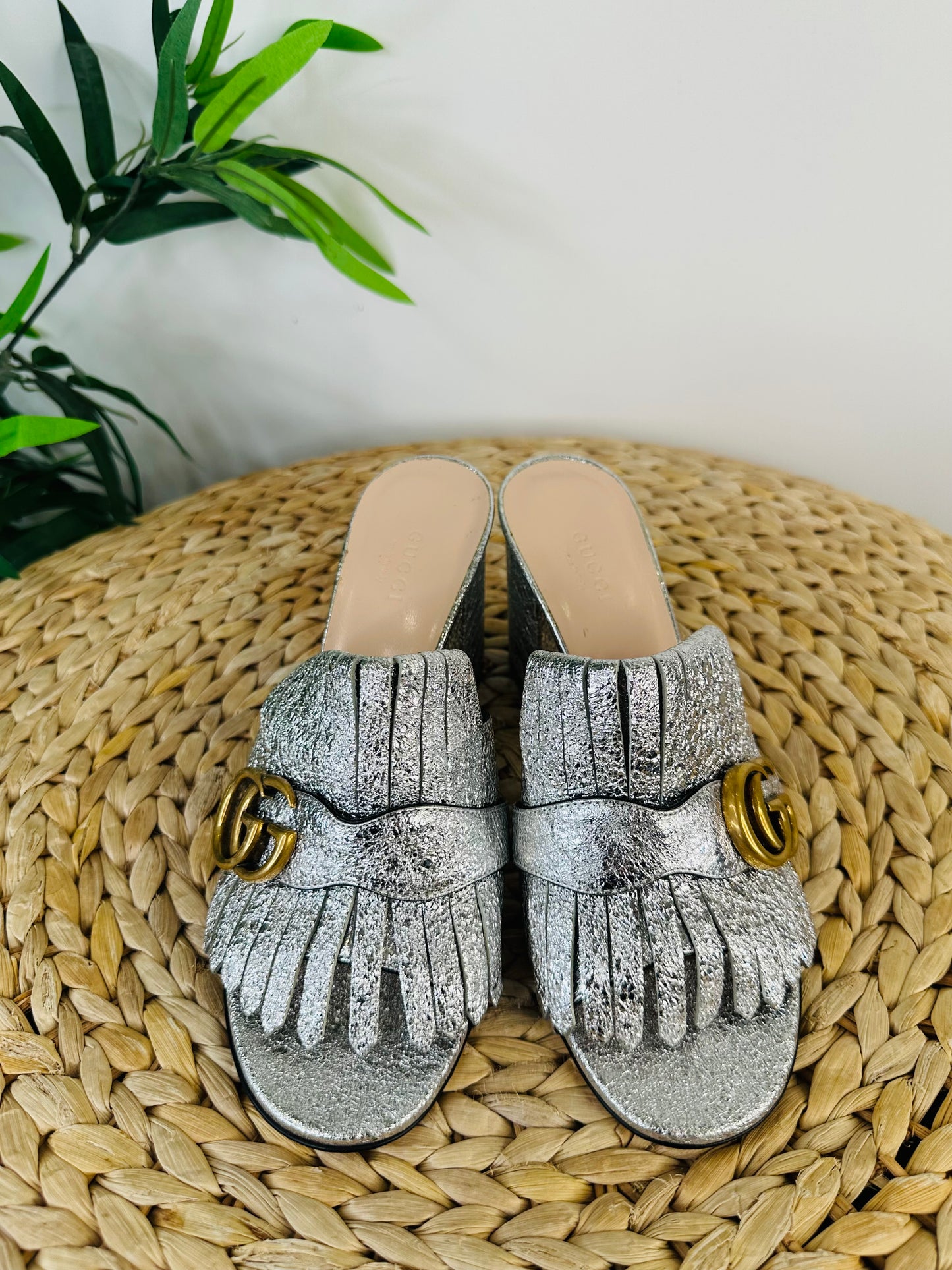 Marmont Fringed Mules - Size 37.5