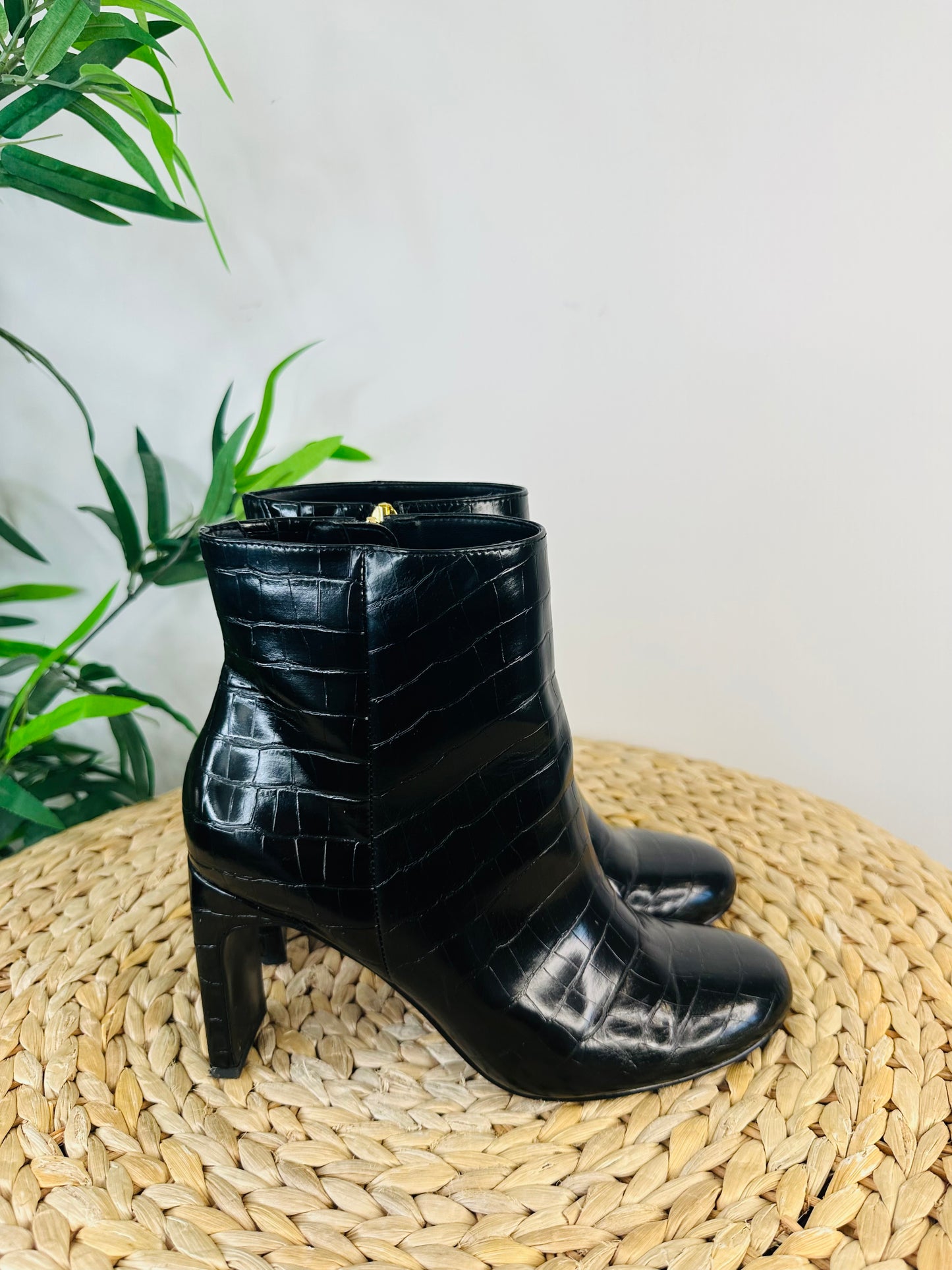 Moc Croc Leather Boots - Size 38