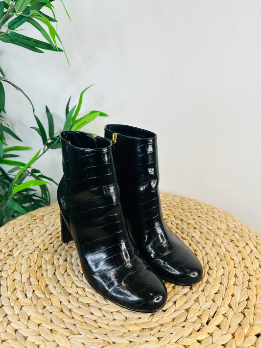 Moc Croc Leather Boots - Size 38