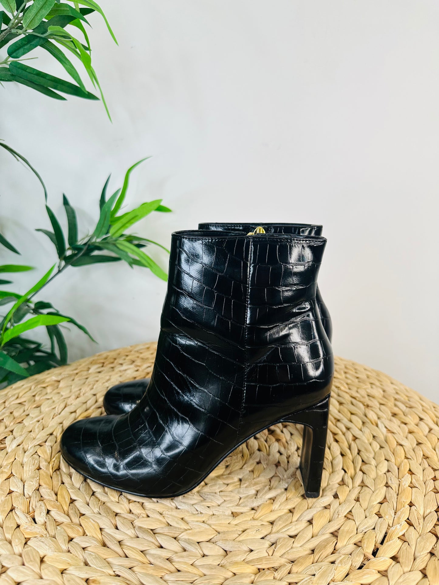 Moc Croc Leather Boots - Size 38