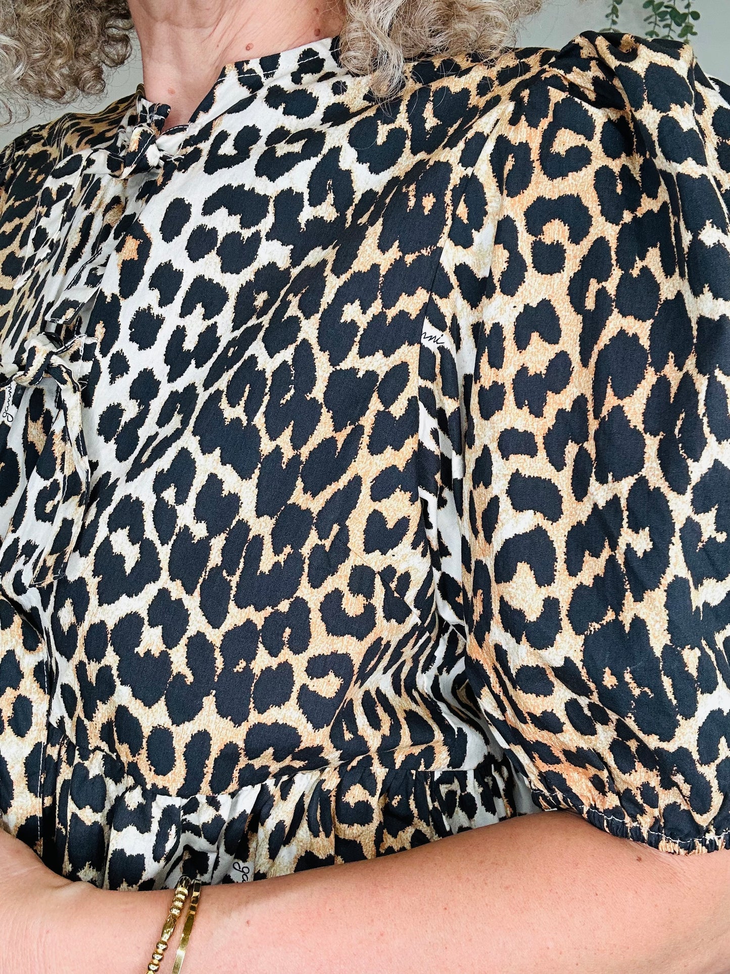 Leopard Print Top - Size 38