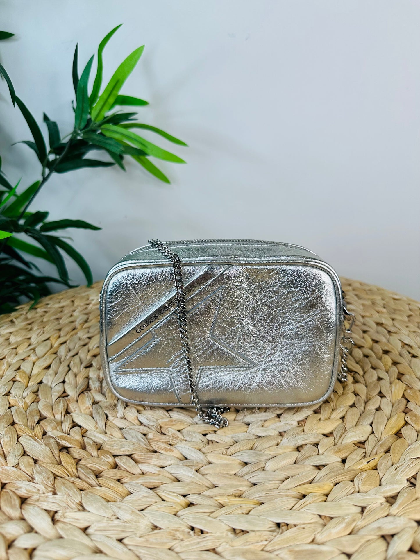 Mini Leather Star Crossbody Bag