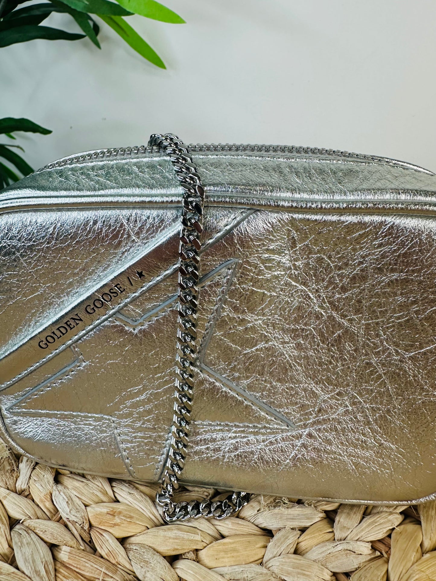 Mini Leather Star Crossbody Bag