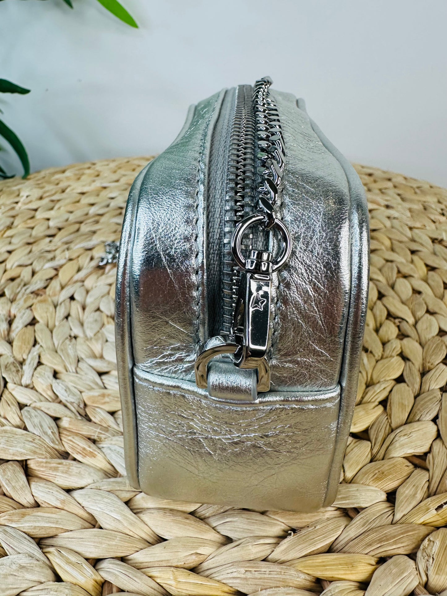 Mini Leather Star Crossbody Bag