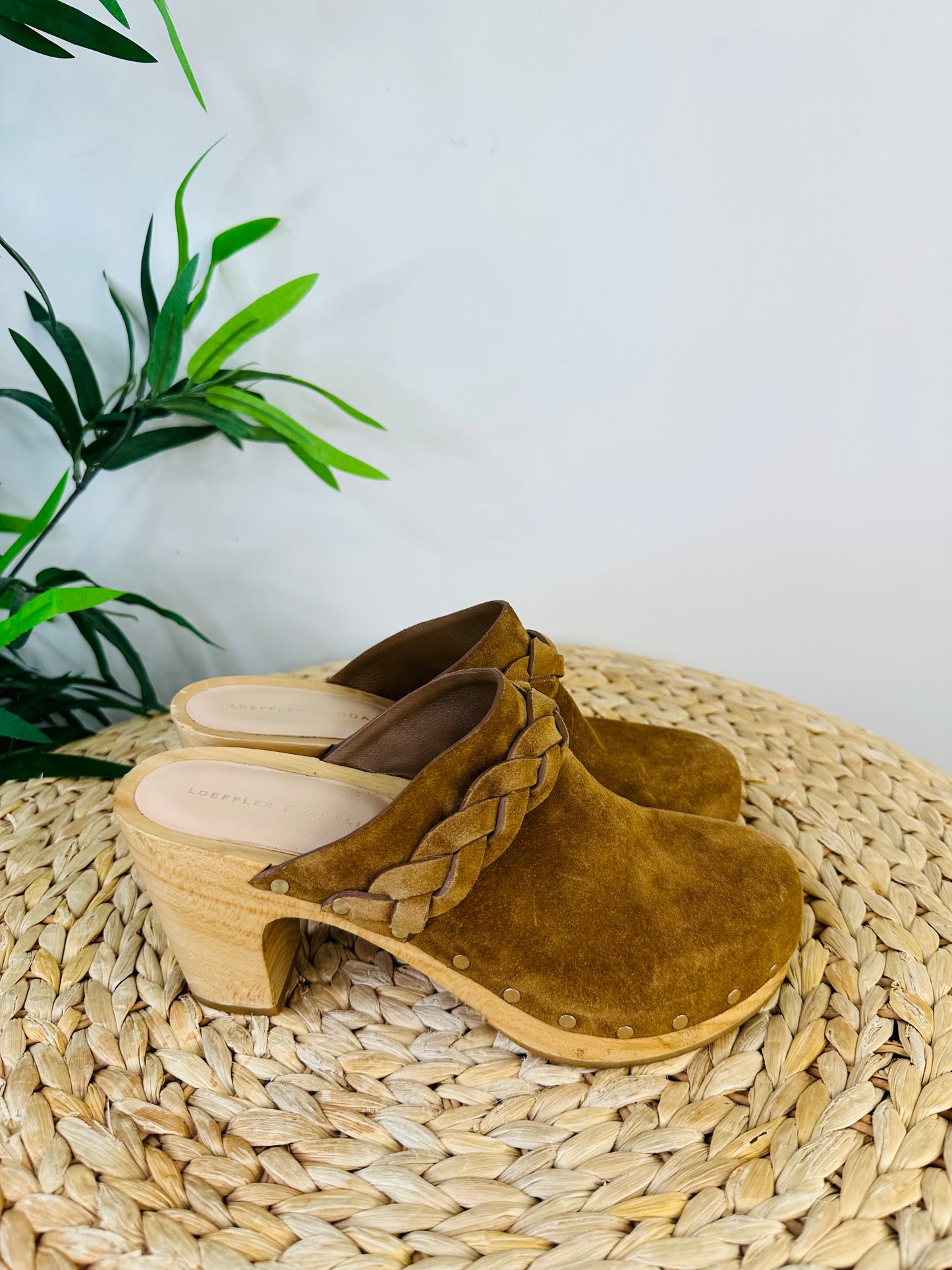 Suede Clogs - Size 38.5