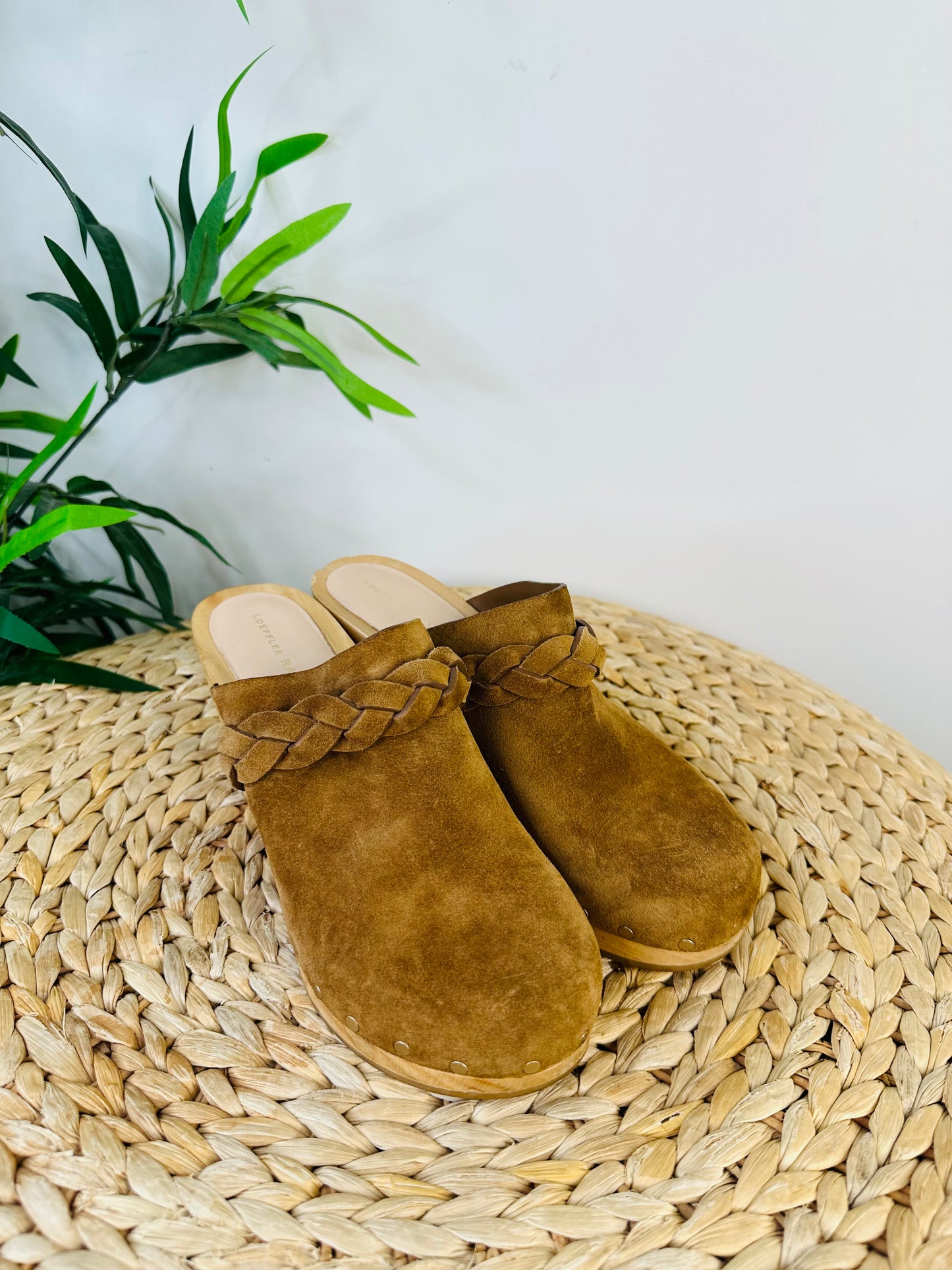 Suede Clogs - Size 38.5