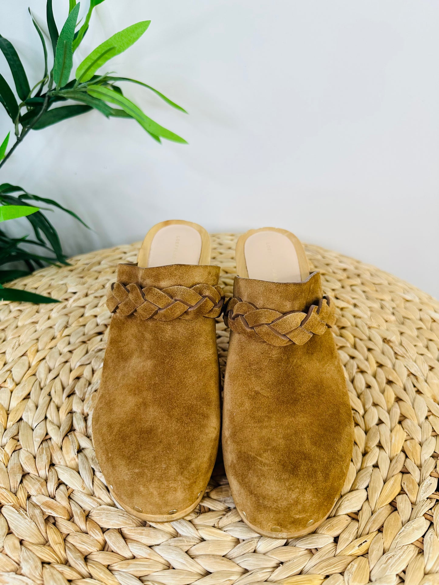 Suede Clogs - Size 38.5