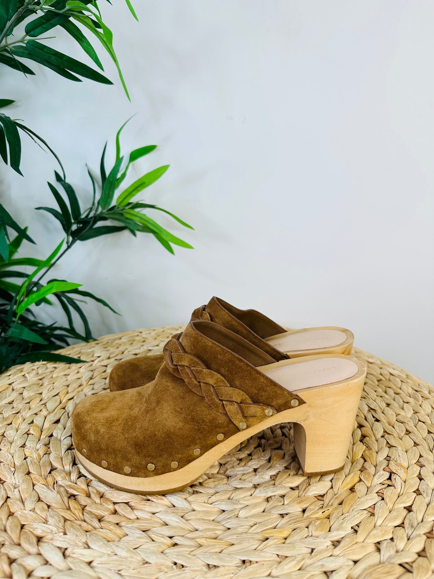 Suede Clogs - Size 38.5