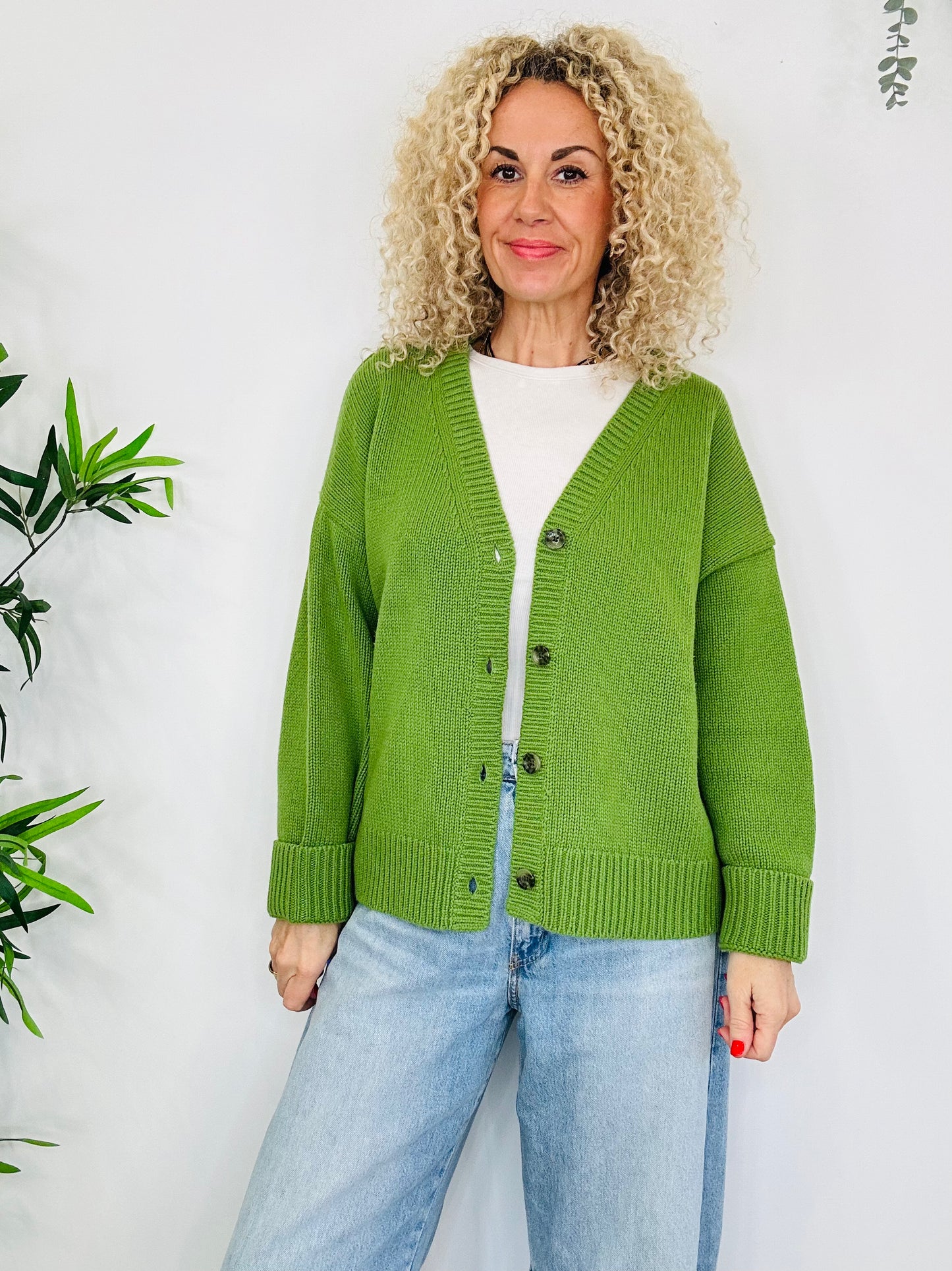 Chunky Knit Cardigan - Size M