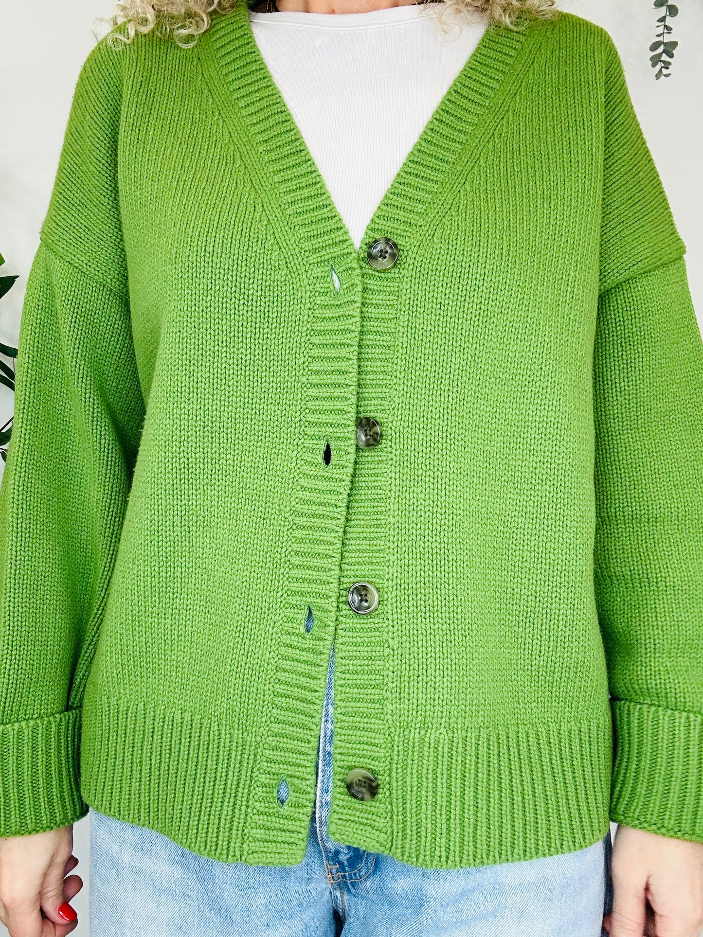 Chunky Knit Cardigan - Size M