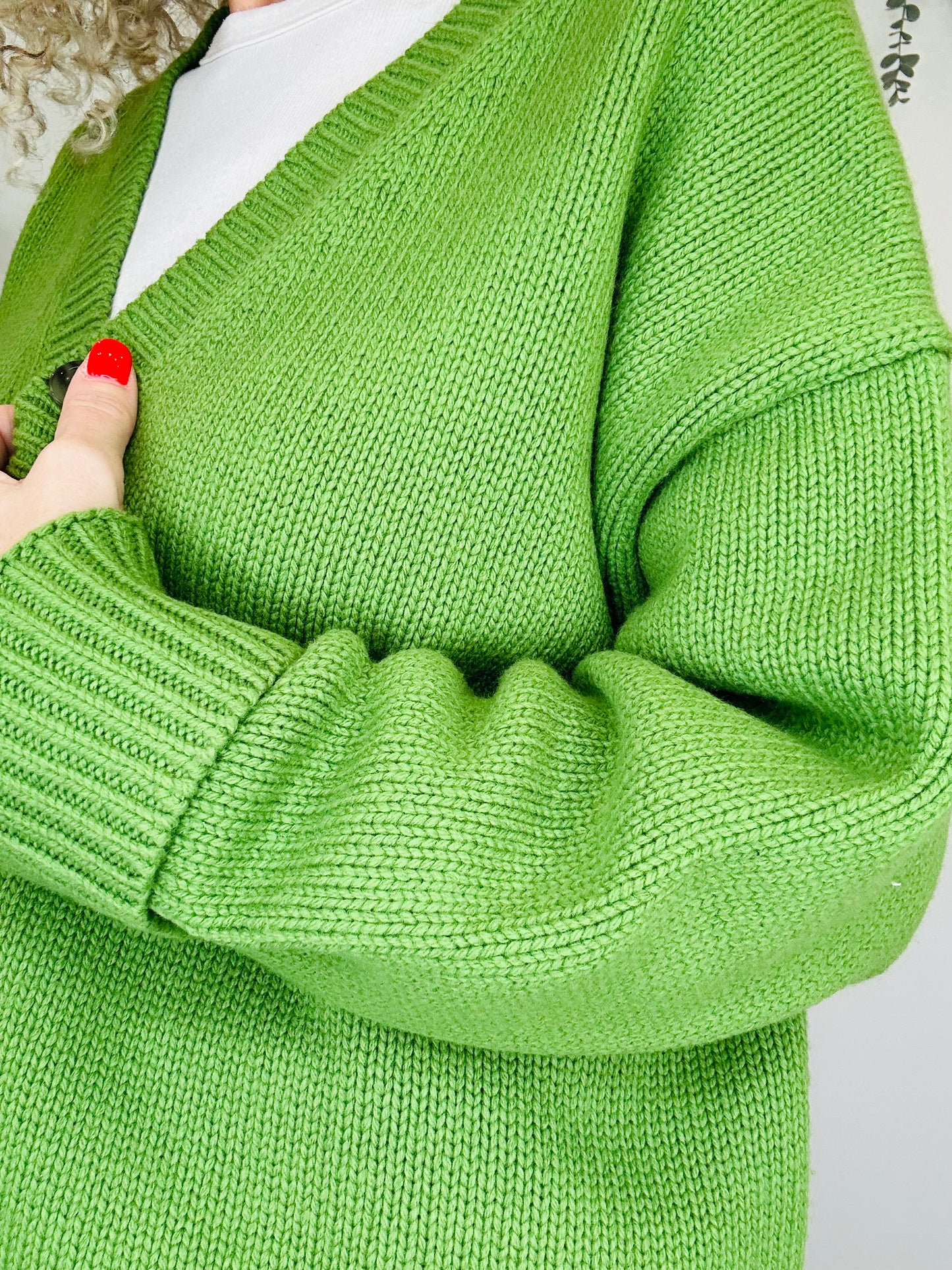 Chunky Knit Cardigan - Size M