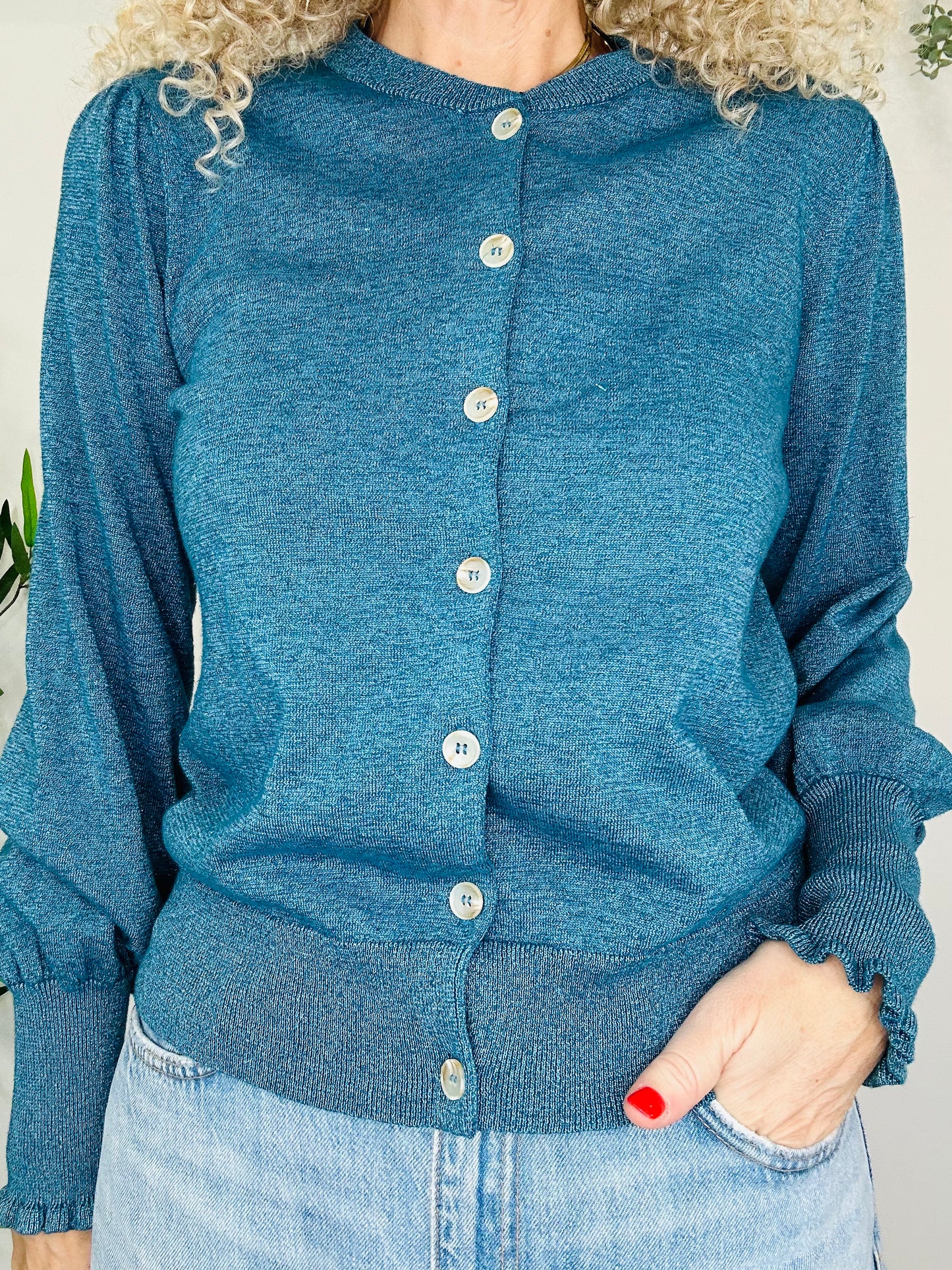 Metallic Cardigan - Size M/L