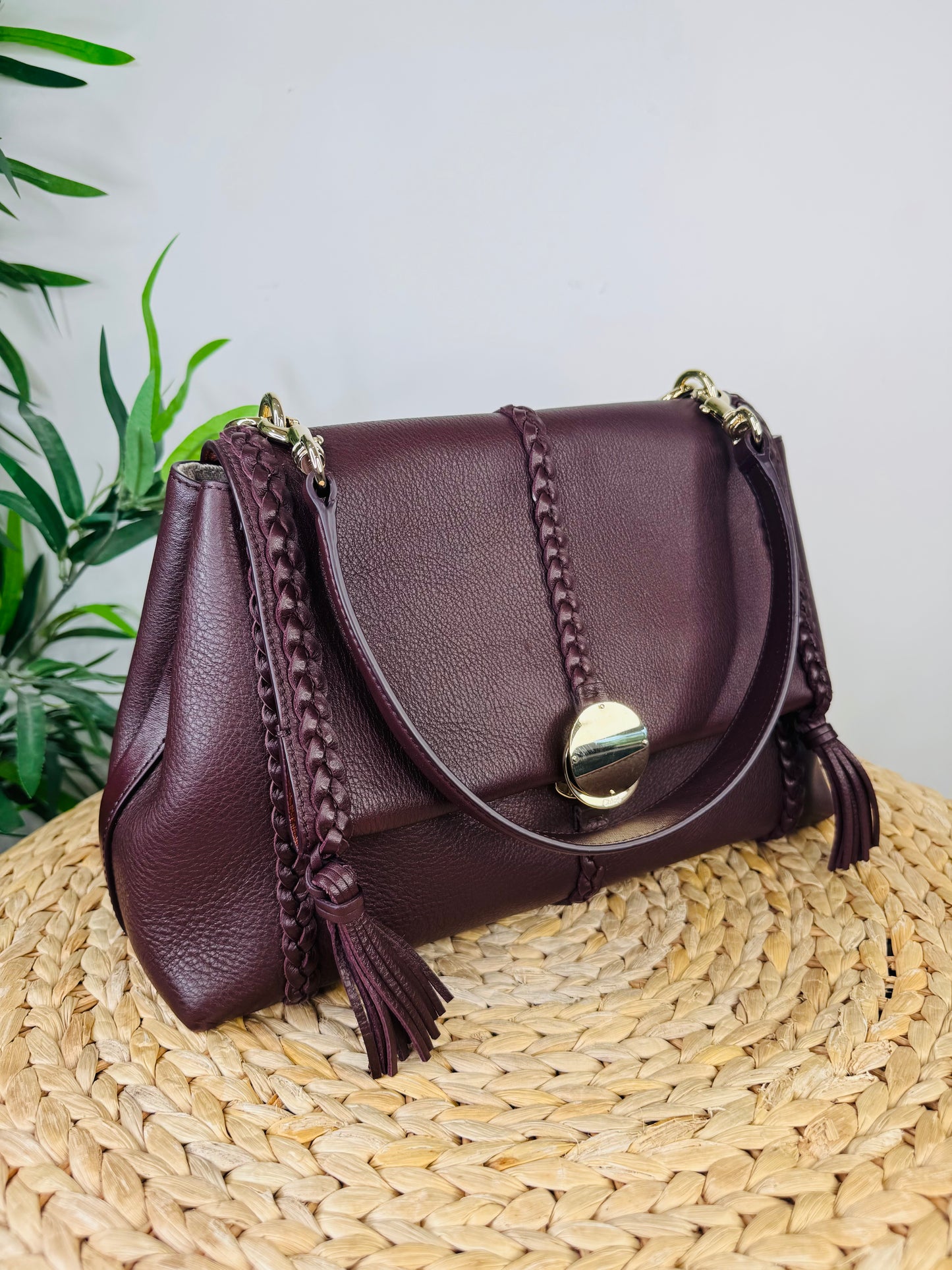 Penelope Medium Leather Shoulder Bag