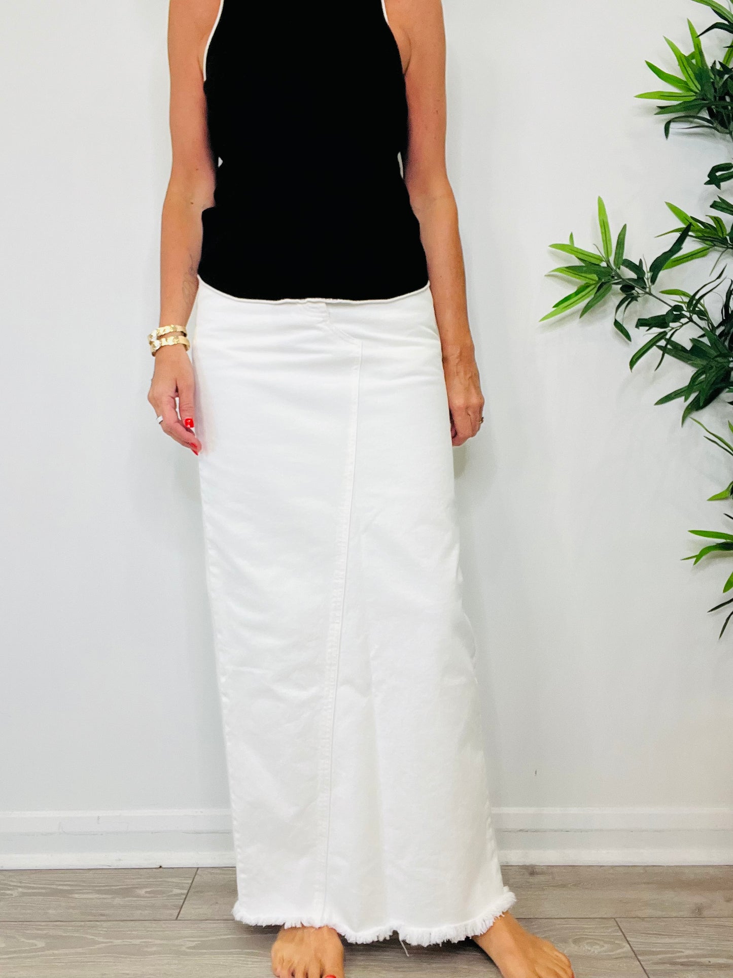 Denim Maxi Skirt - Size 10