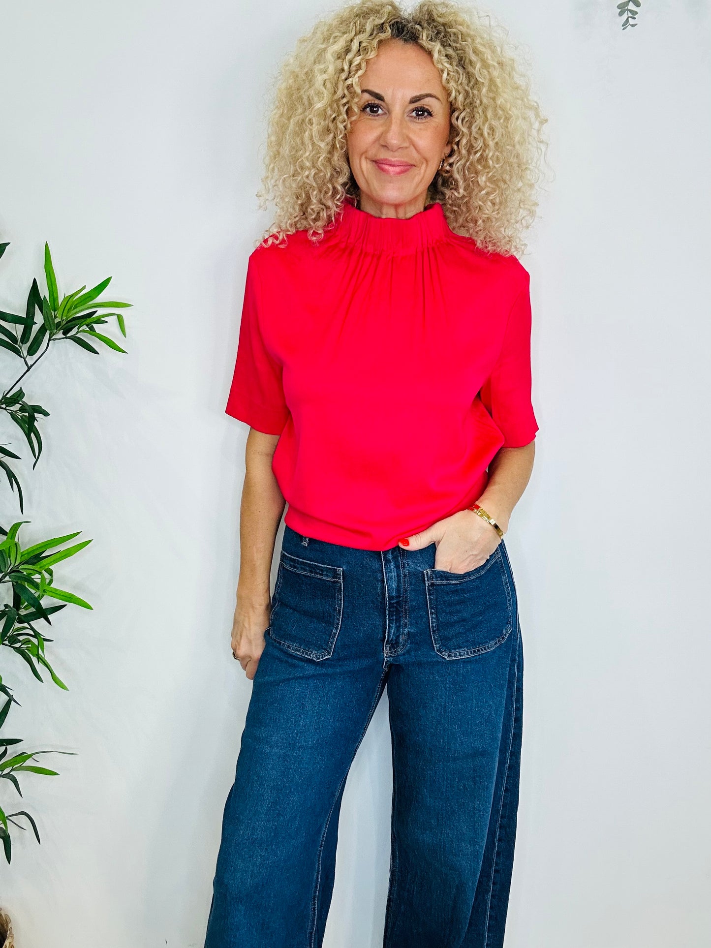 High Neck Top - Size 36