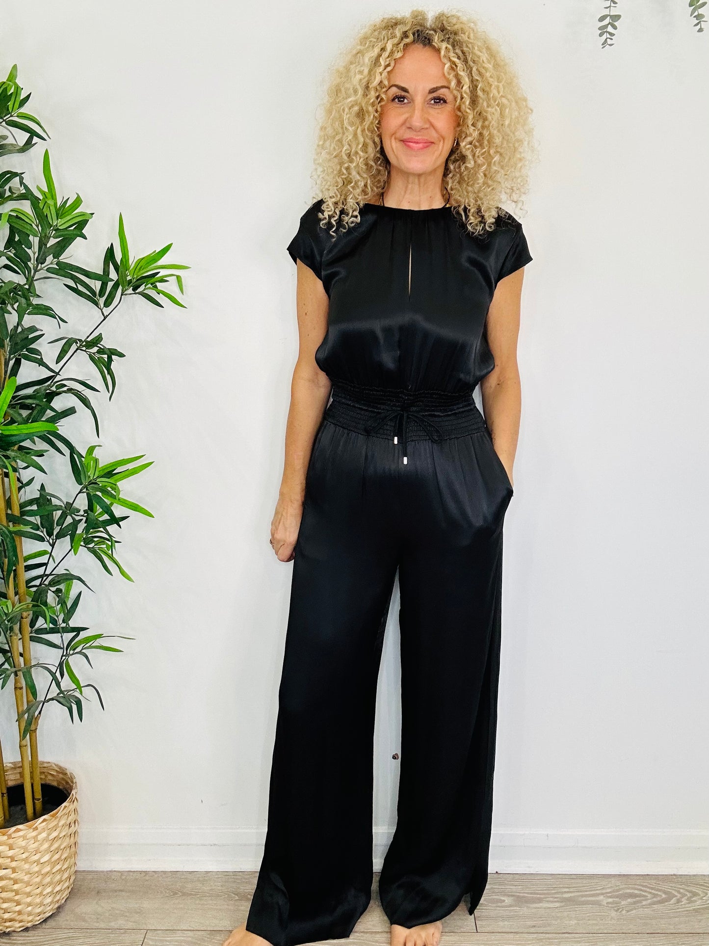 Satin Jumpsuit - Size 10