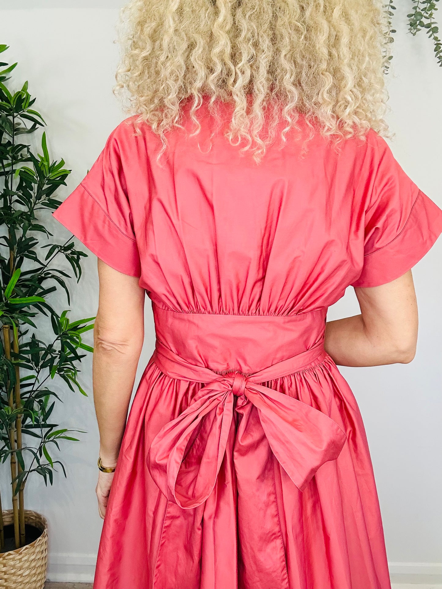 Cotton Wrap Dress - Size L