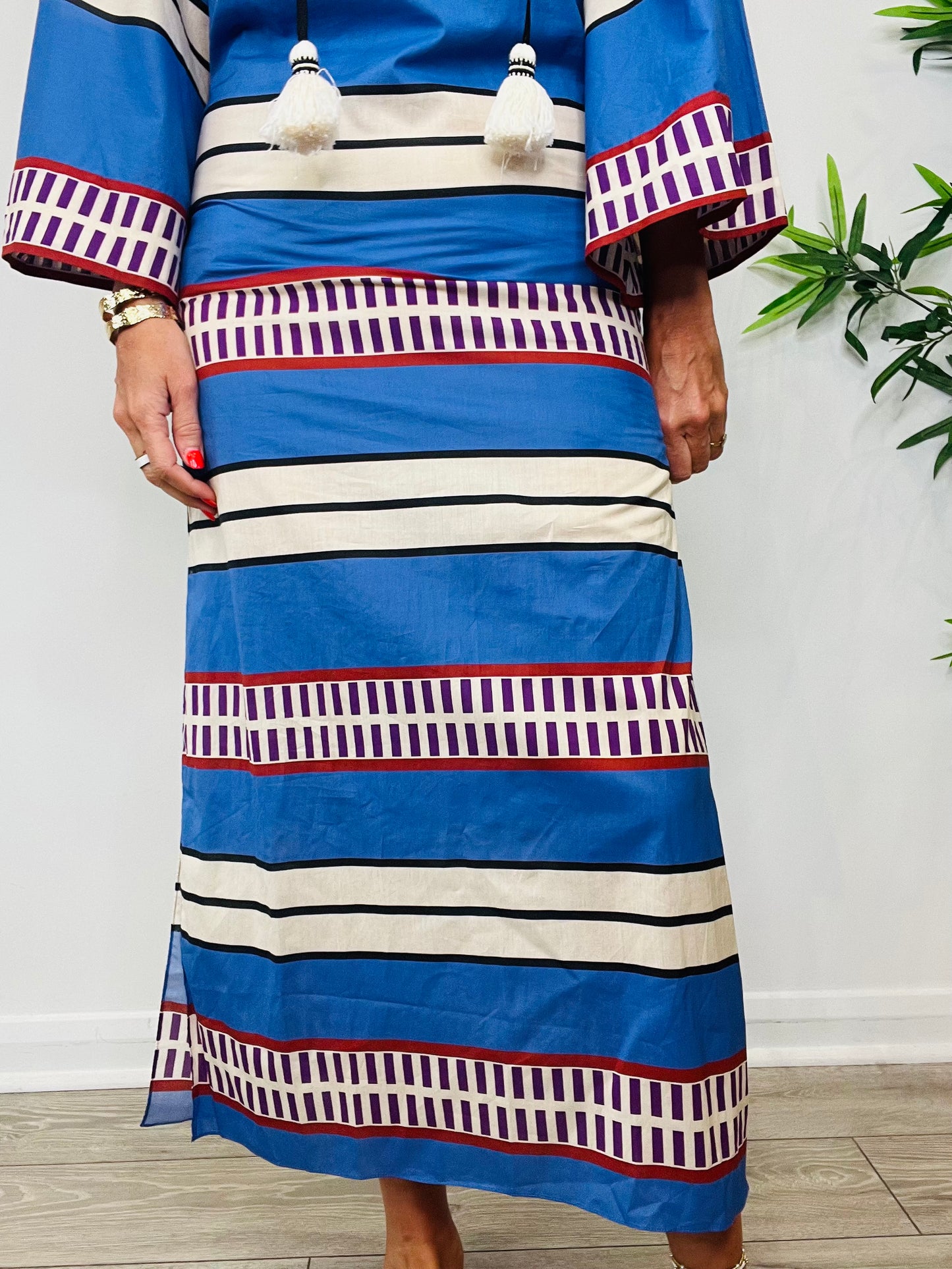 Striped Kaftan - Size 0