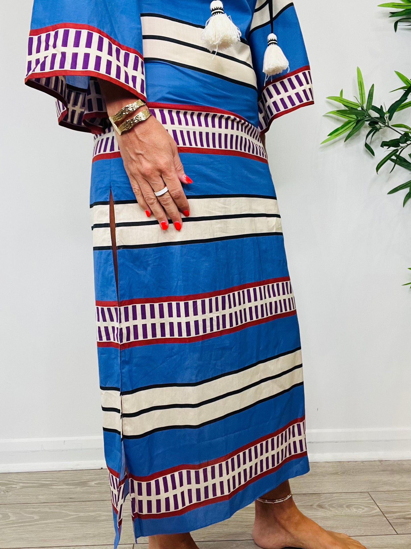 Striped Kaftan - Size 0