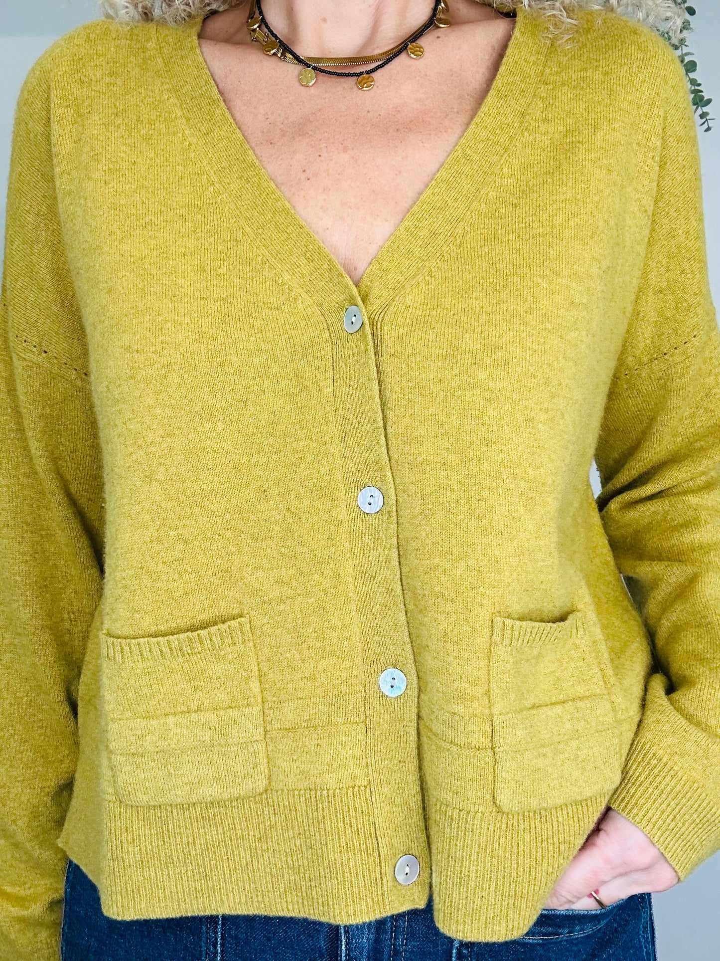 Cashmere Cardigan - Size L