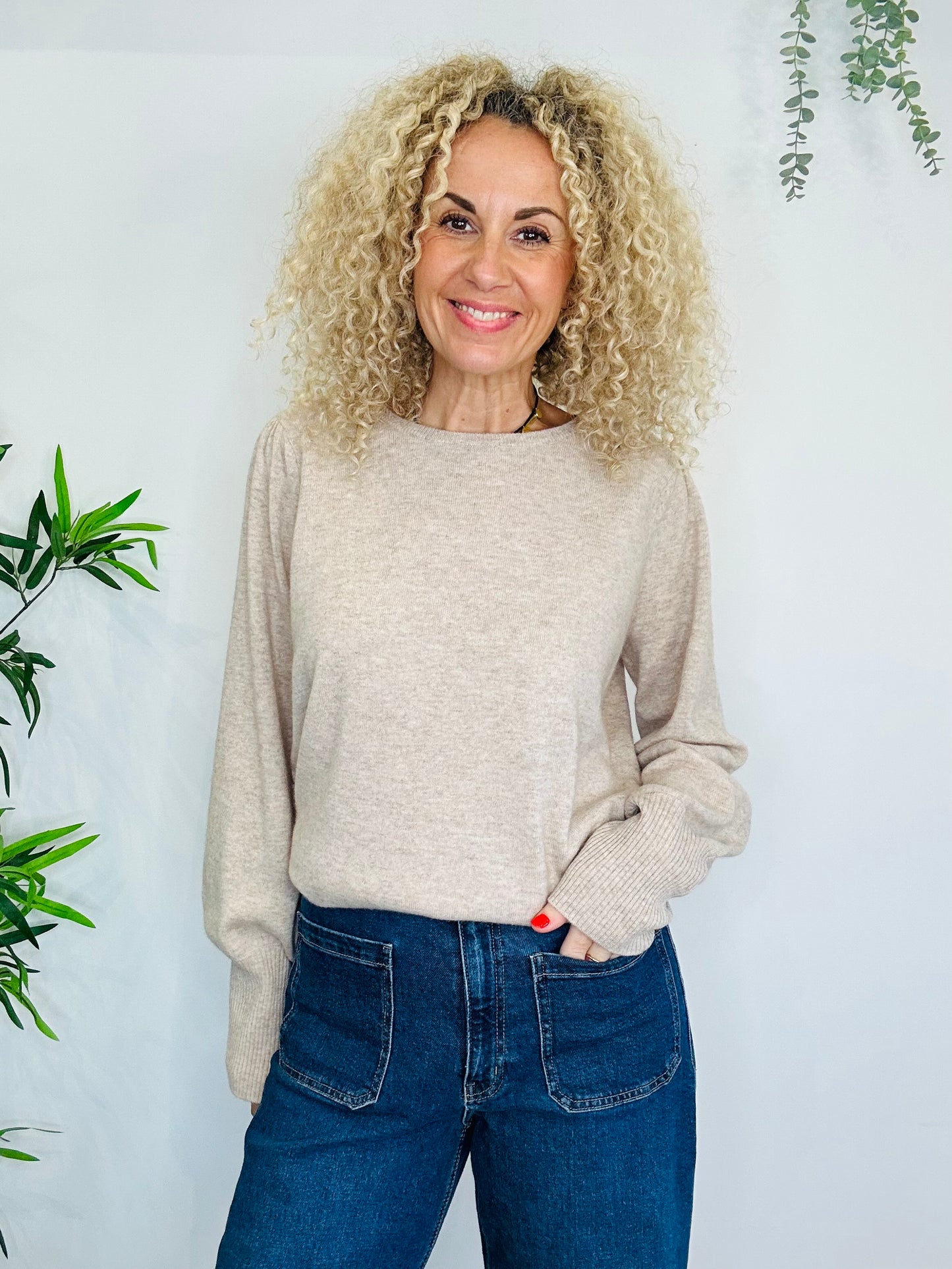 Cashmere Blend Jumper - Size L