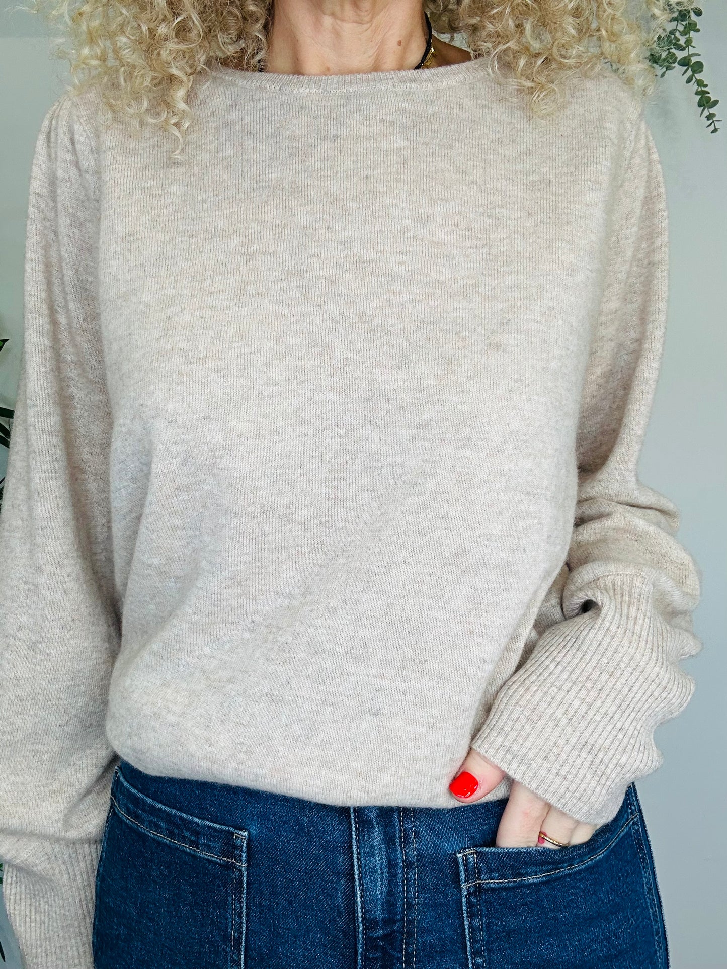 Cashmere Blend Jumper - Size L