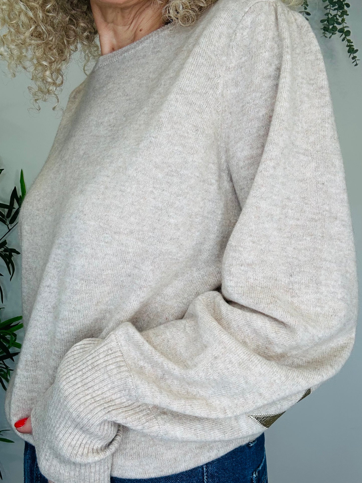 Cashmere Blend Jumper - Size L