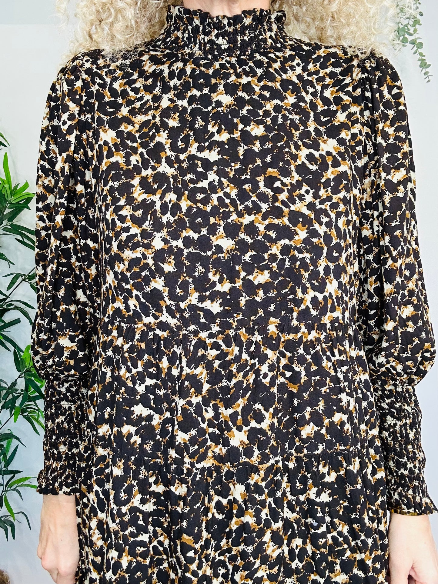 Leopard Print Dress - Size S