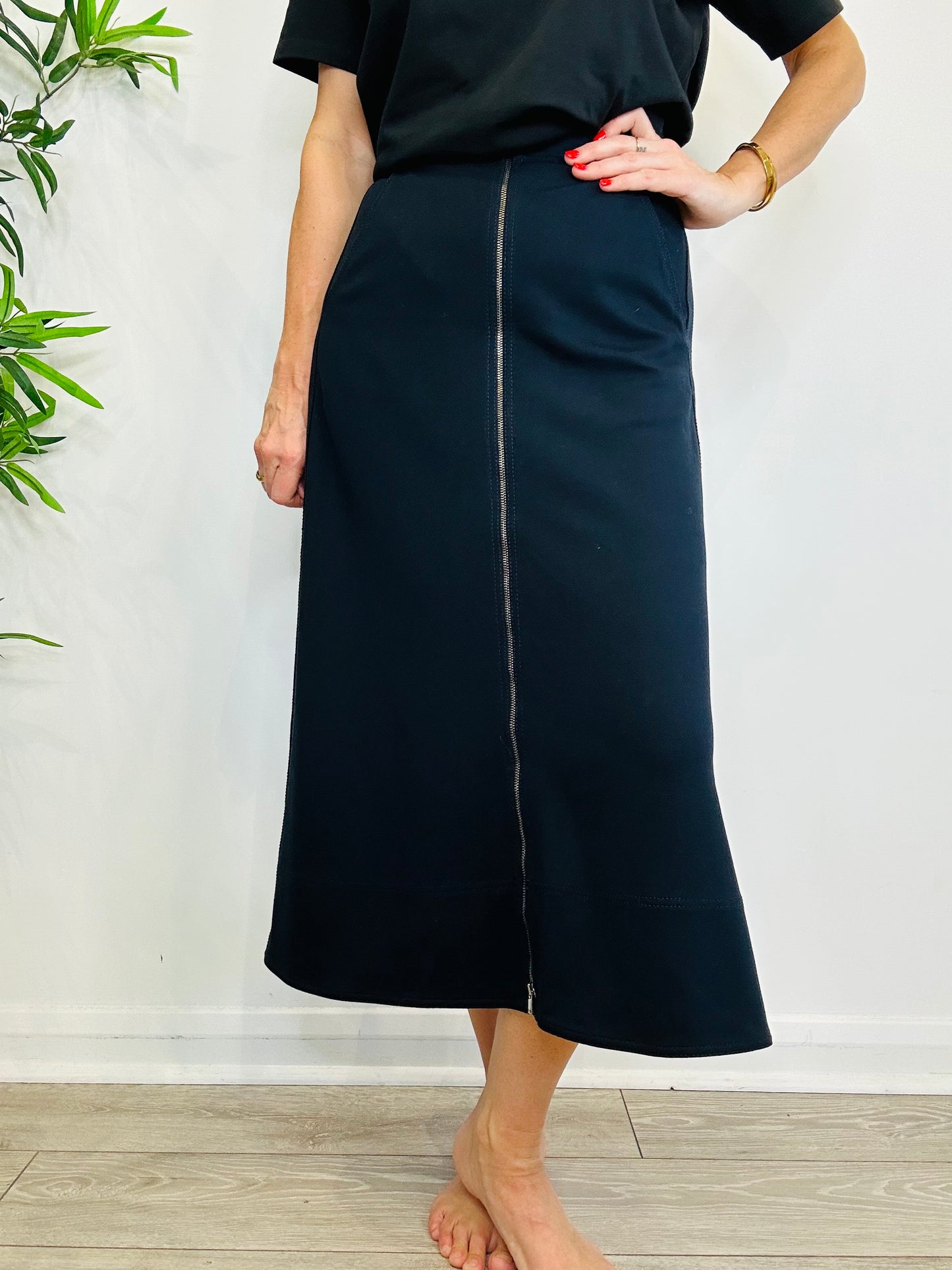 Zip Front Skirt - Size 10