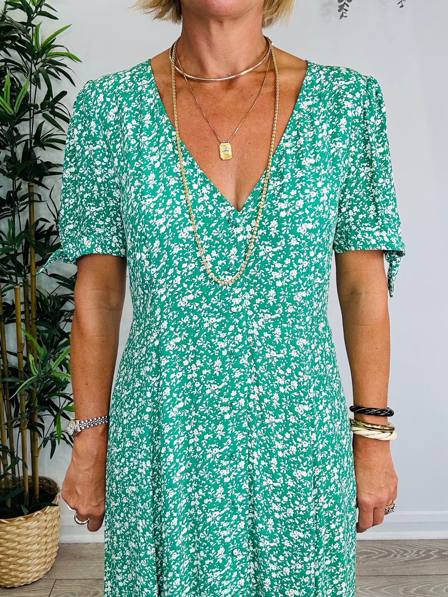 Floral Tea Dress - Size 40