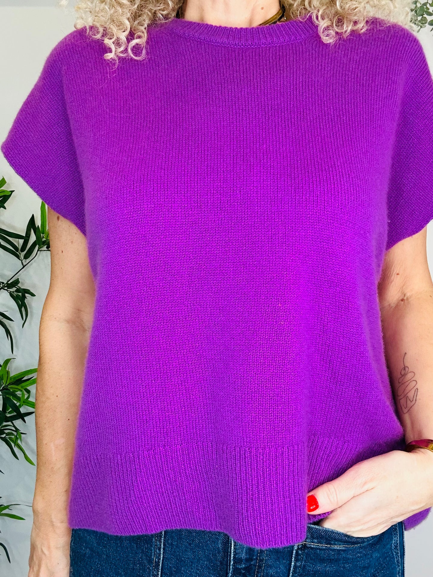 Sleeveless Cashmere Jumper - Size M