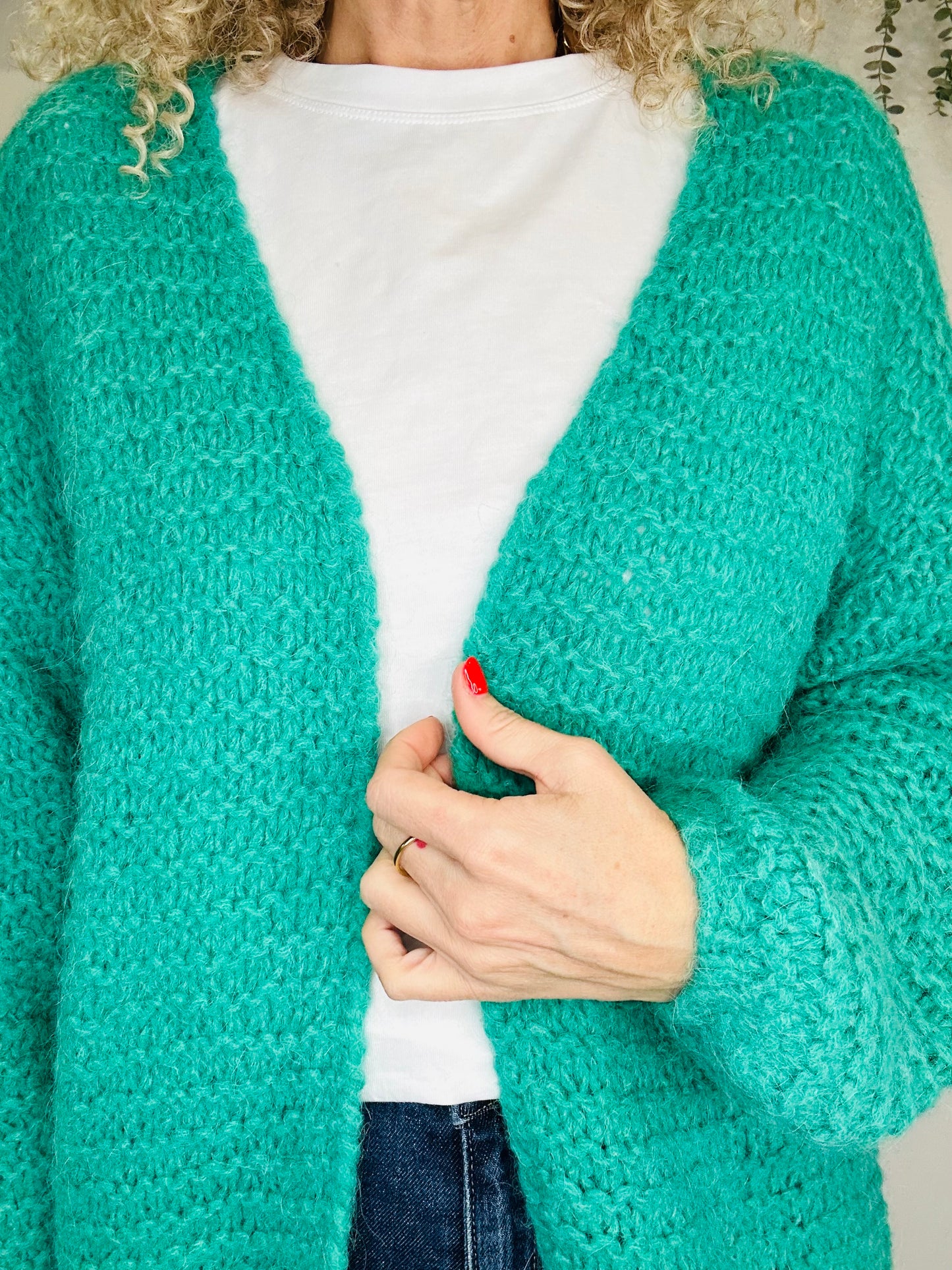 Knitted Open Cardigan - Size S/M