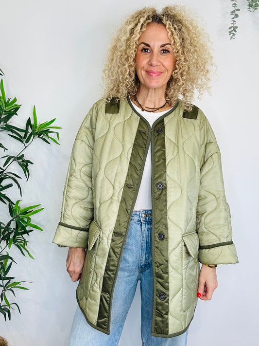 Oversized Quilted Jacket - Size M/L