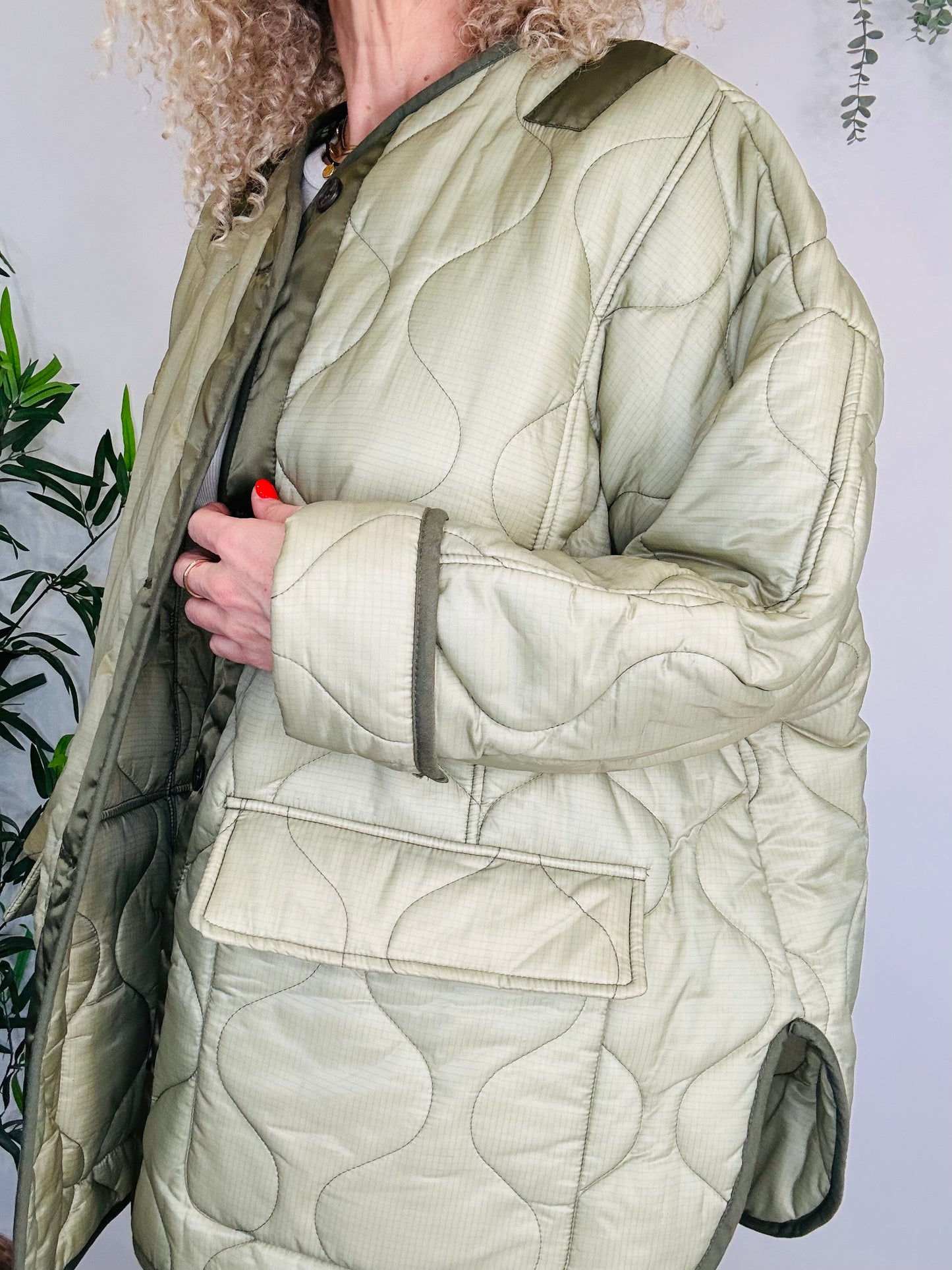 Oversized Quilted Jacket - Size M/L