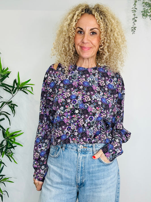 Saldana Silk Blouse - Size 40