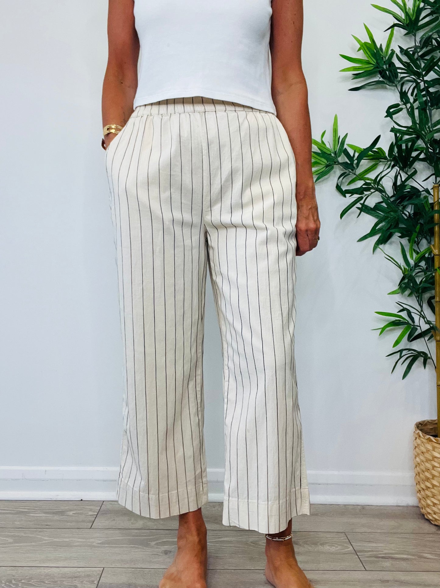 Pinstripe Trousers - Size 12