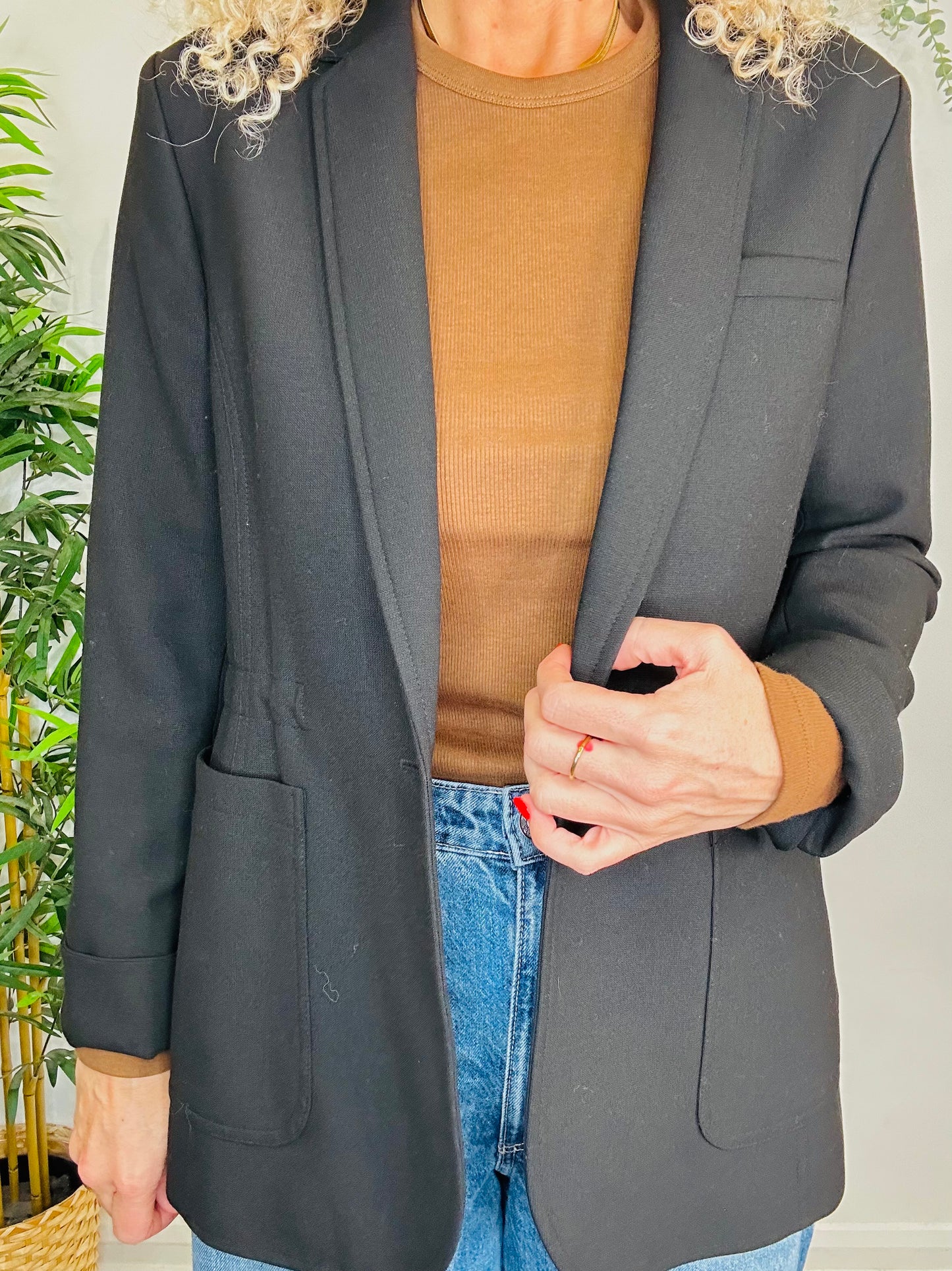 Drawstring Waist Blazer - Size 12