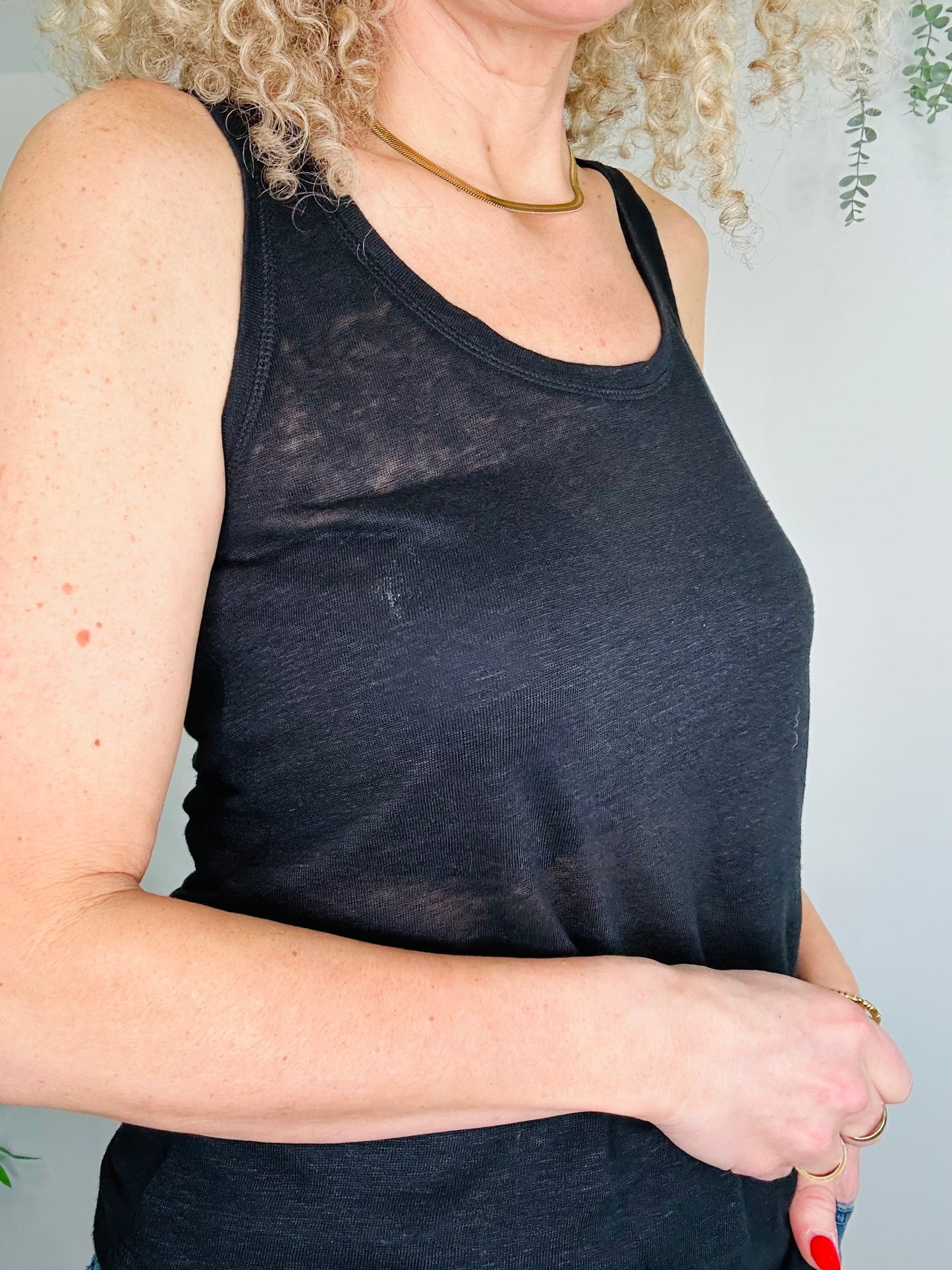 Linen Vest - Size M