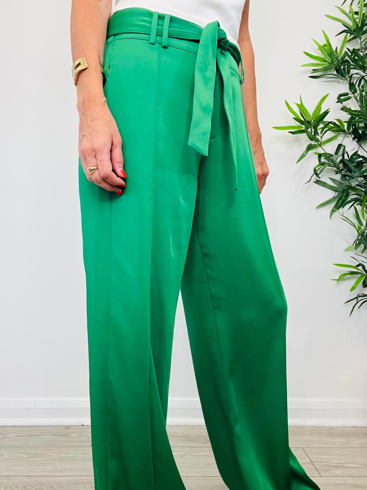 Wide Leg Trousers - Size 14