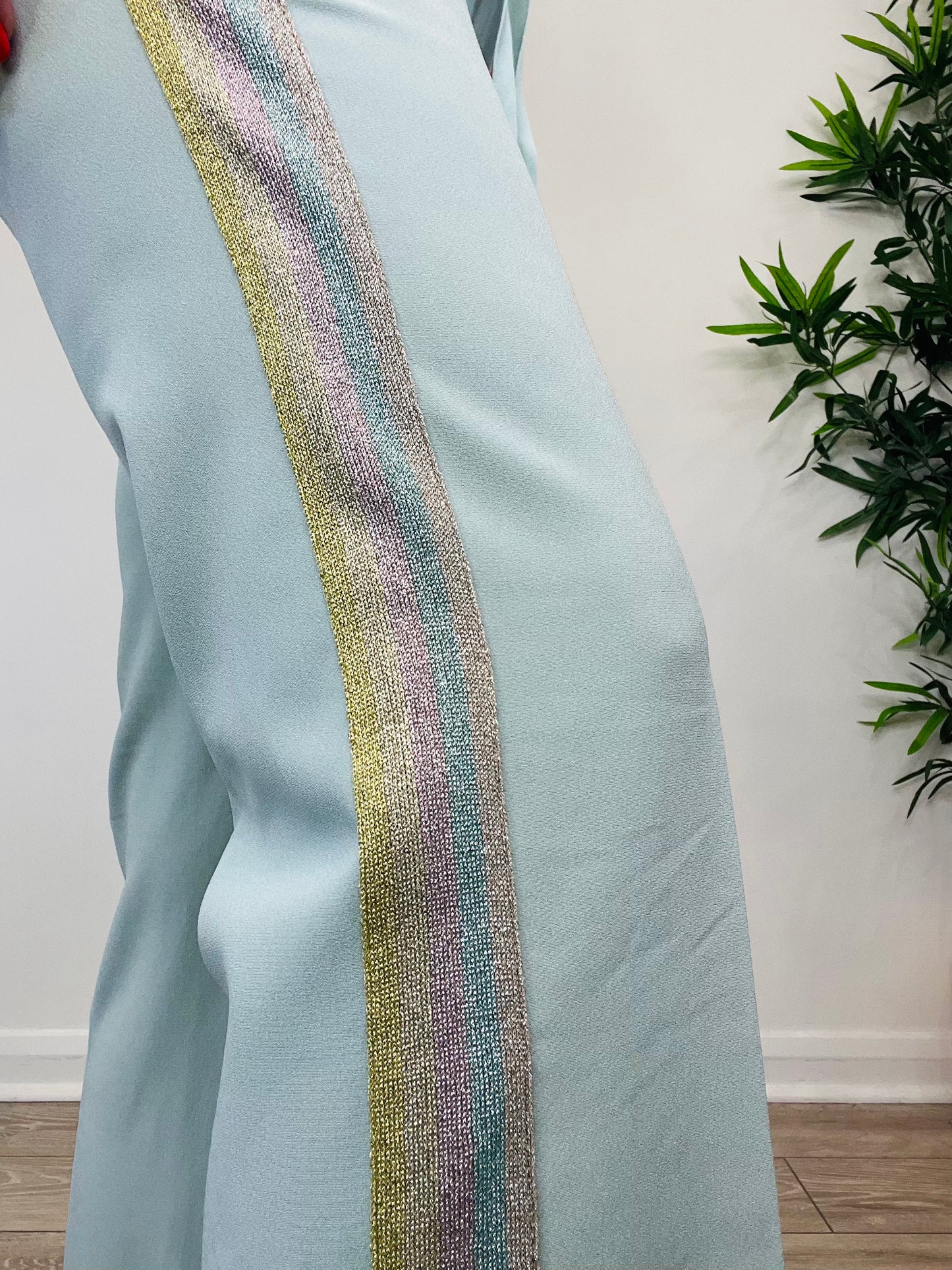 Side Stripe Trousers - Size 38