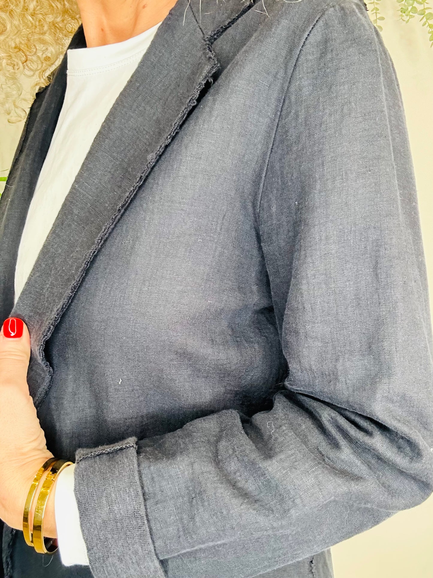 Linen Blazer - Size 2
