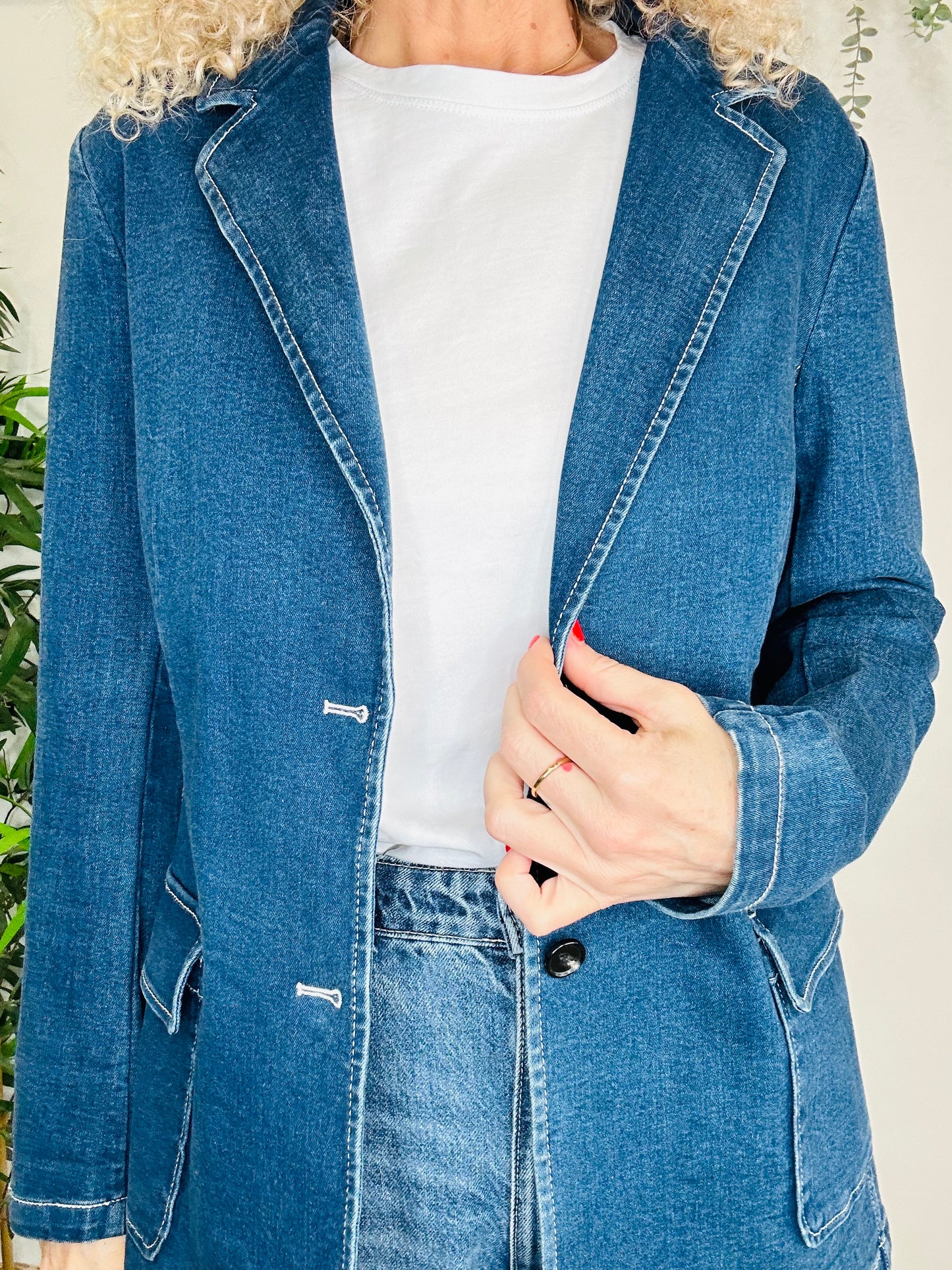 Denim Blazer - Size 3