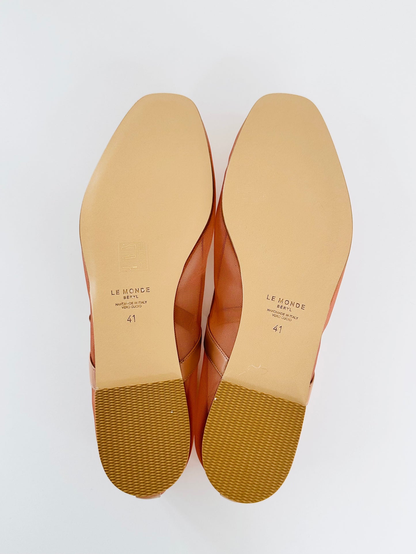 Mesh Mary Jane Ballet Flats - Size 41