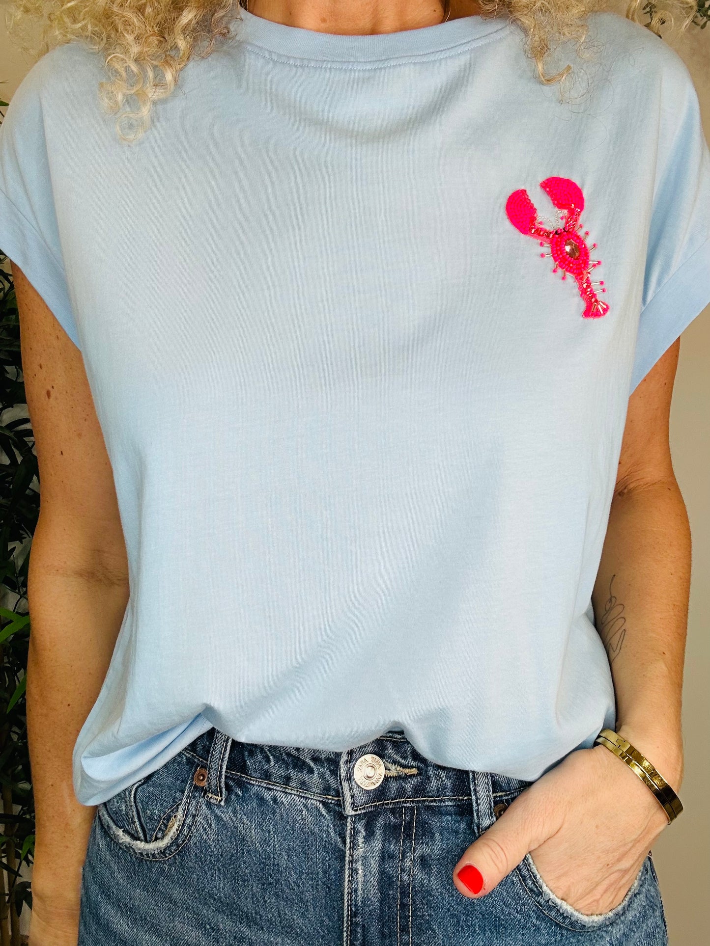 Beaded Lobster Tee - Size 3