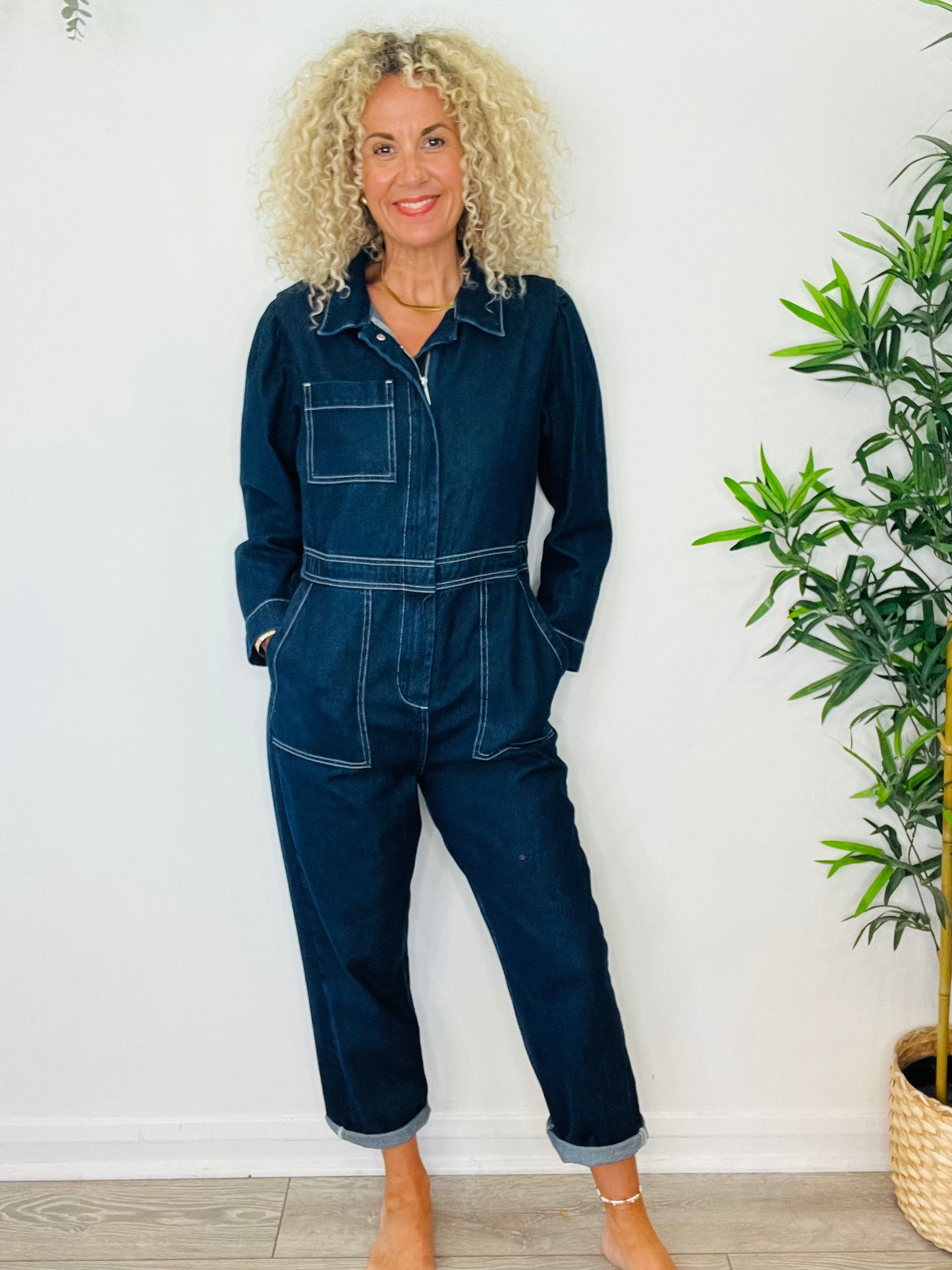 Denim Jumpsuit - Size 14
