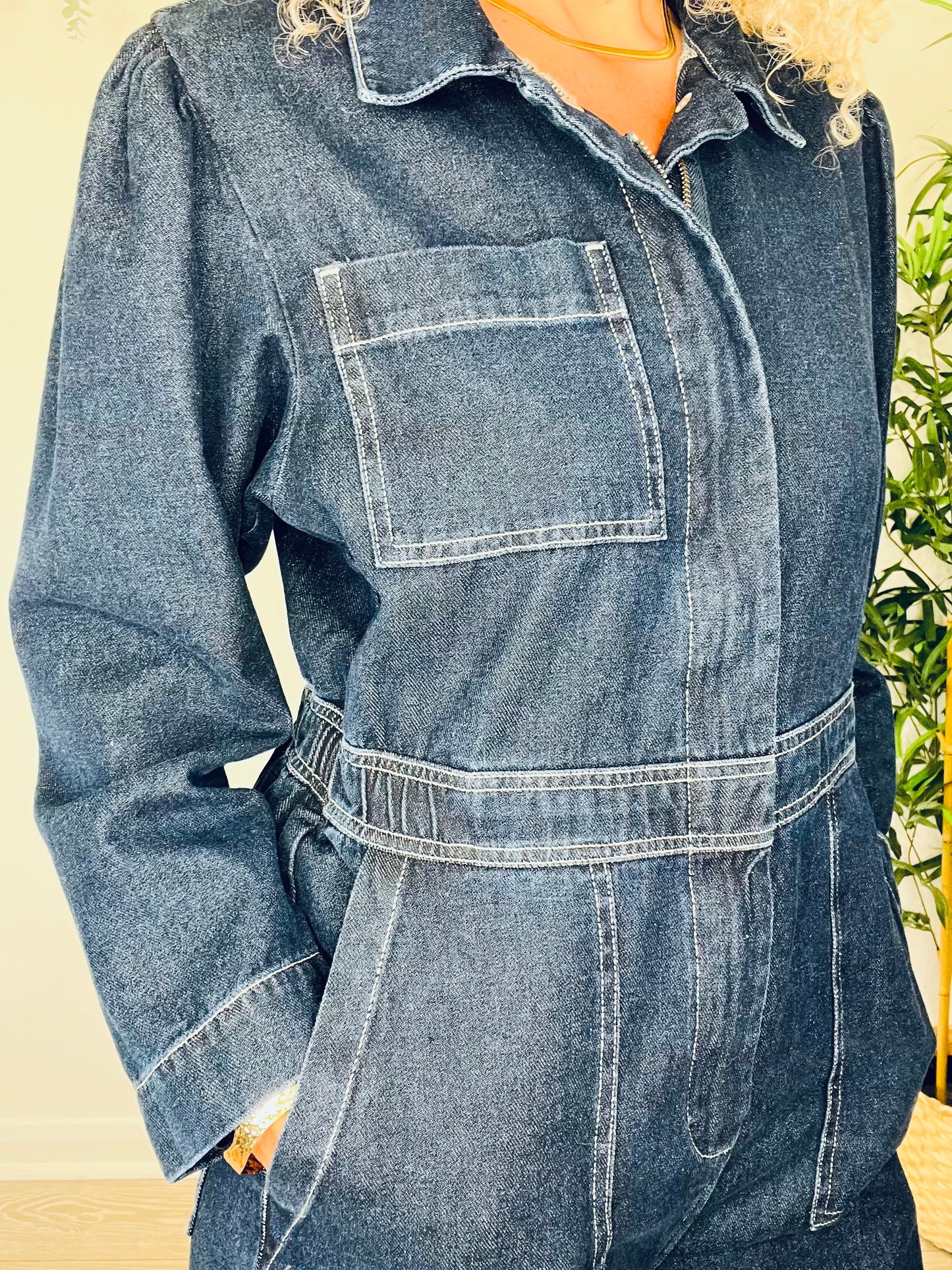 Denim Jumpsuit - Size 14