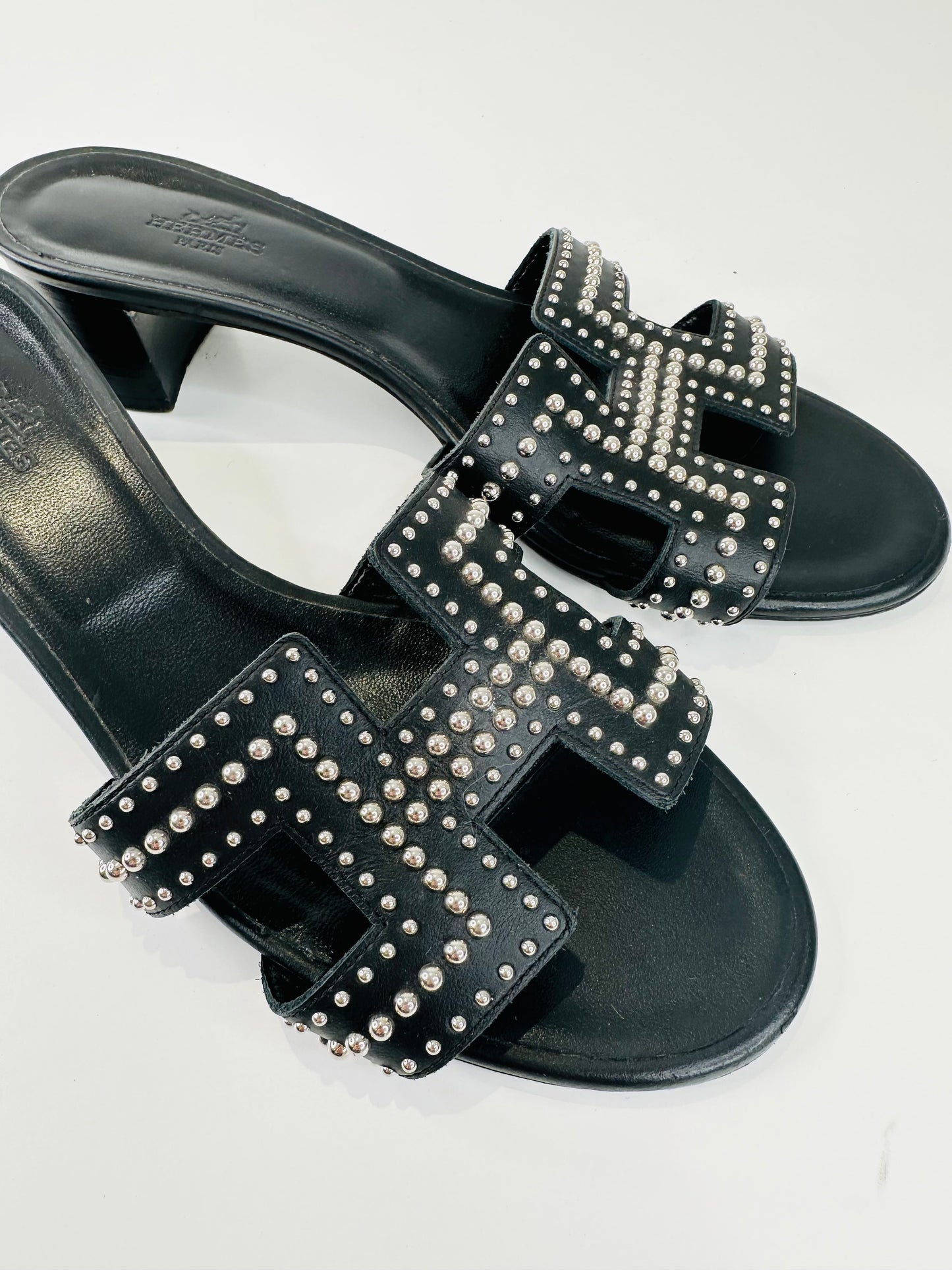 Studded Leather Oasis Sandals - Size 38